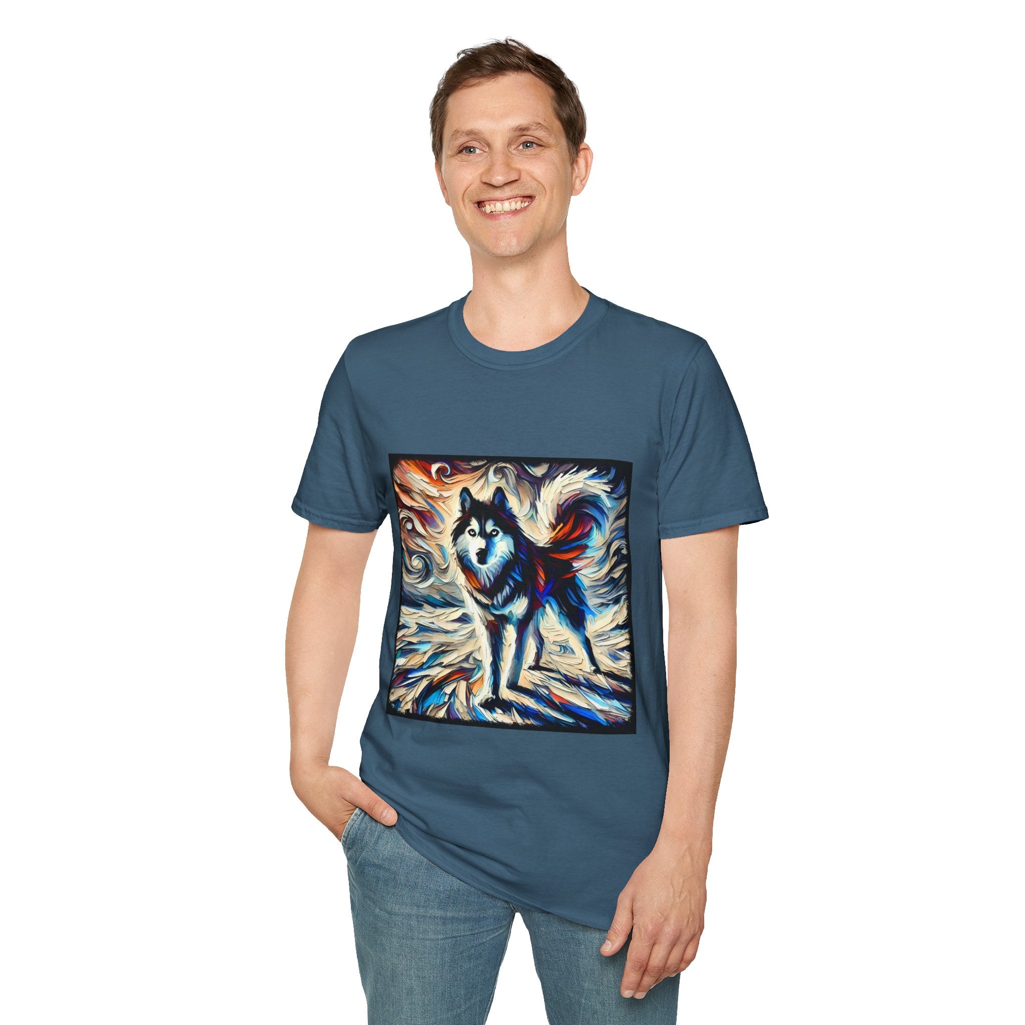 Siberian Husky Vivid Dream Swirl | Unisex Dog T-Shirt