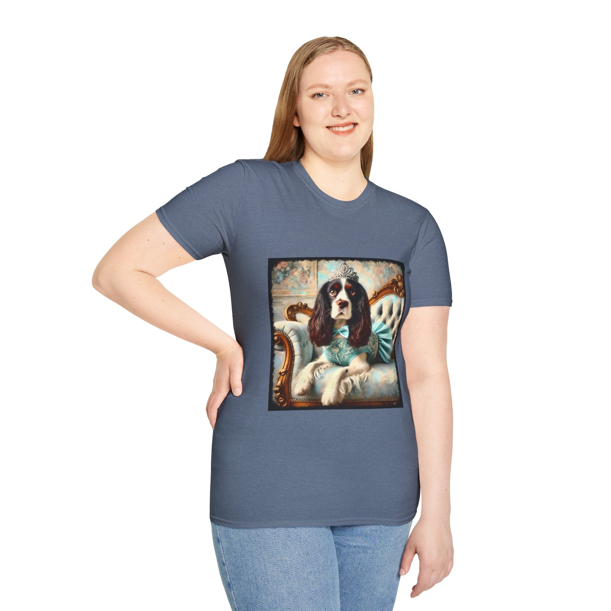 English Springer Spaniel Teal Princess Classic | Unisex Dog T-Shirt