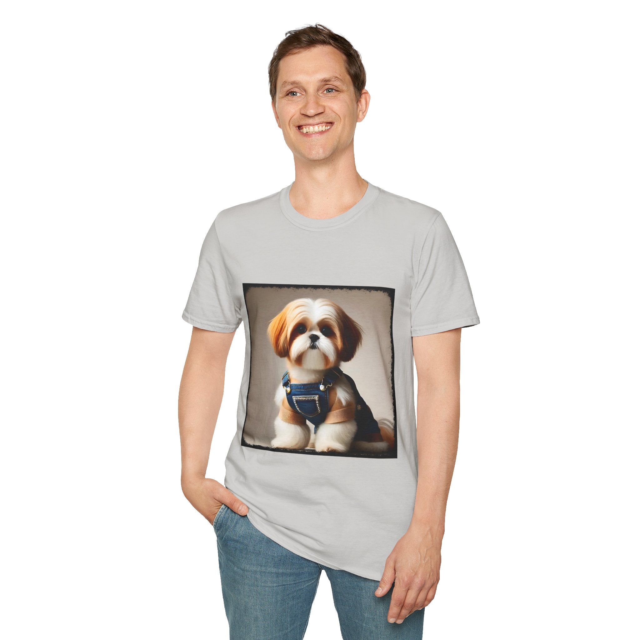 Shih Tzu Denim Mood | Unisex Dog T-Shirt