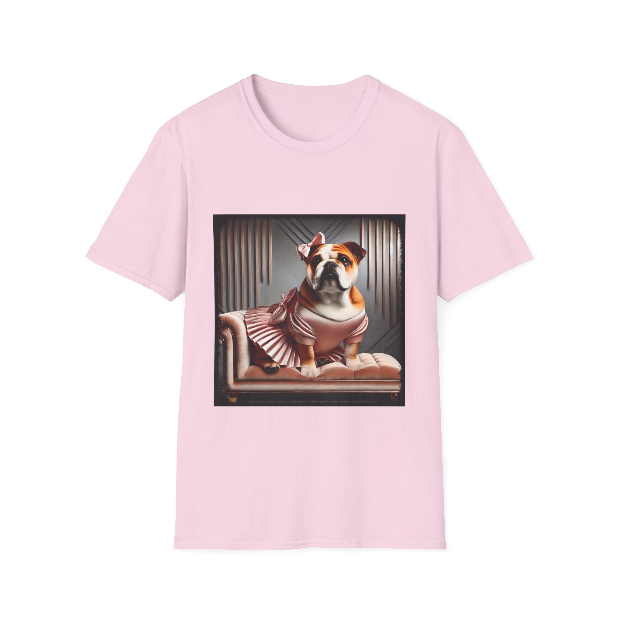 Bulldog Iconic Peach | Unisex Dog T-Shirt