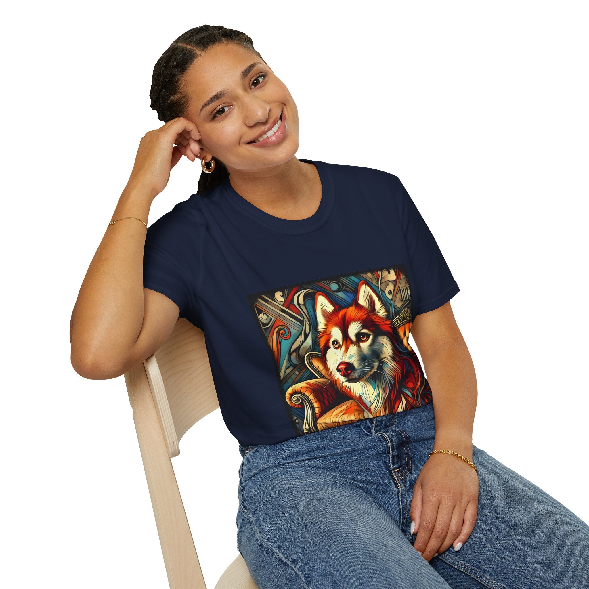 Siberian Husky Red Rebel | Unisex Dog T-Shirt