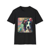 Border Collie Pastel Flower Classic | Unisex Dog T-Shirt