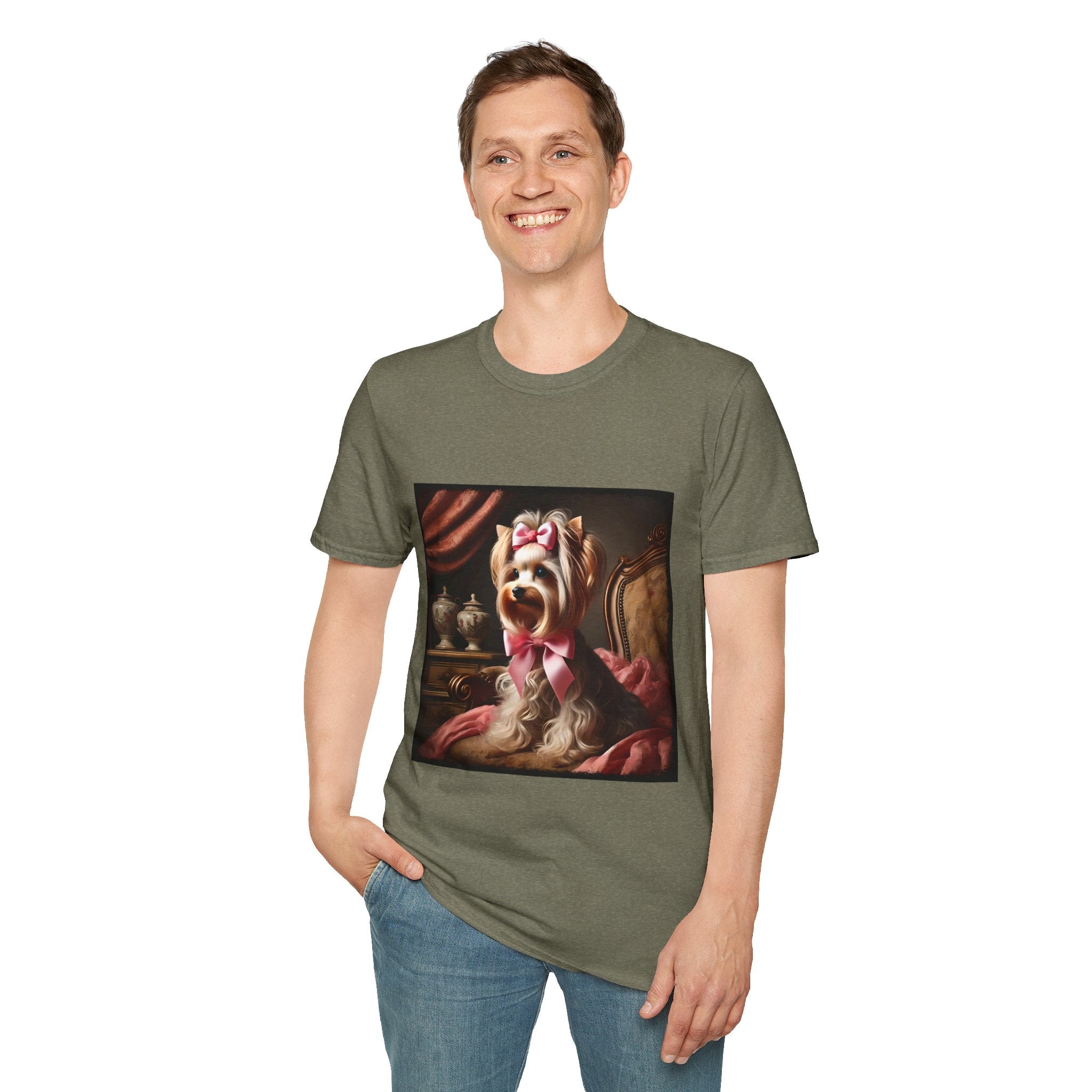 Yorkshire Terrier Pink Bow Princess | Unisex Dog T-Shirt