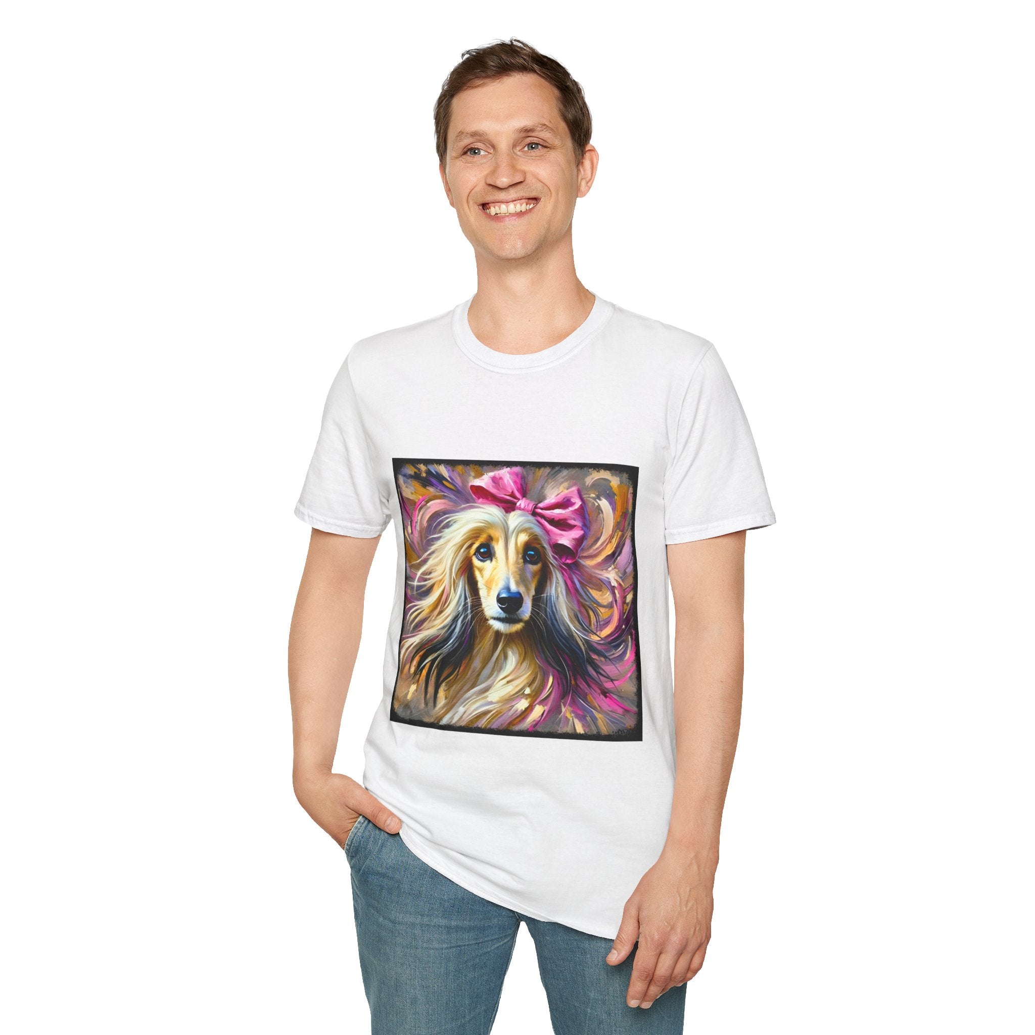 Afghan Hound Vivid Classic | Unisex Dog T-Shirt