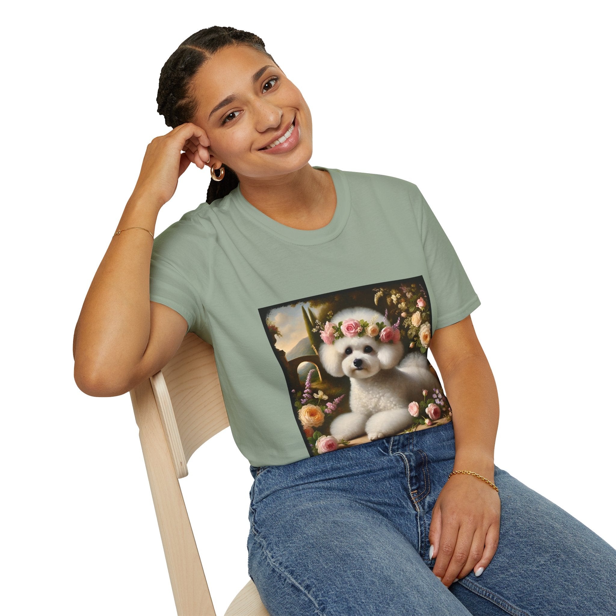 Bichon Frise Botanical Beauty | Unisex Dog T-Shirt