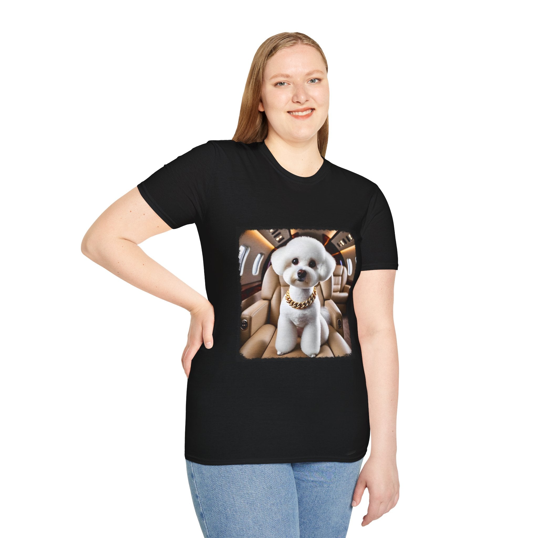 Bichon Frise Fréquent Flier | Unisex Dog T-Shirt