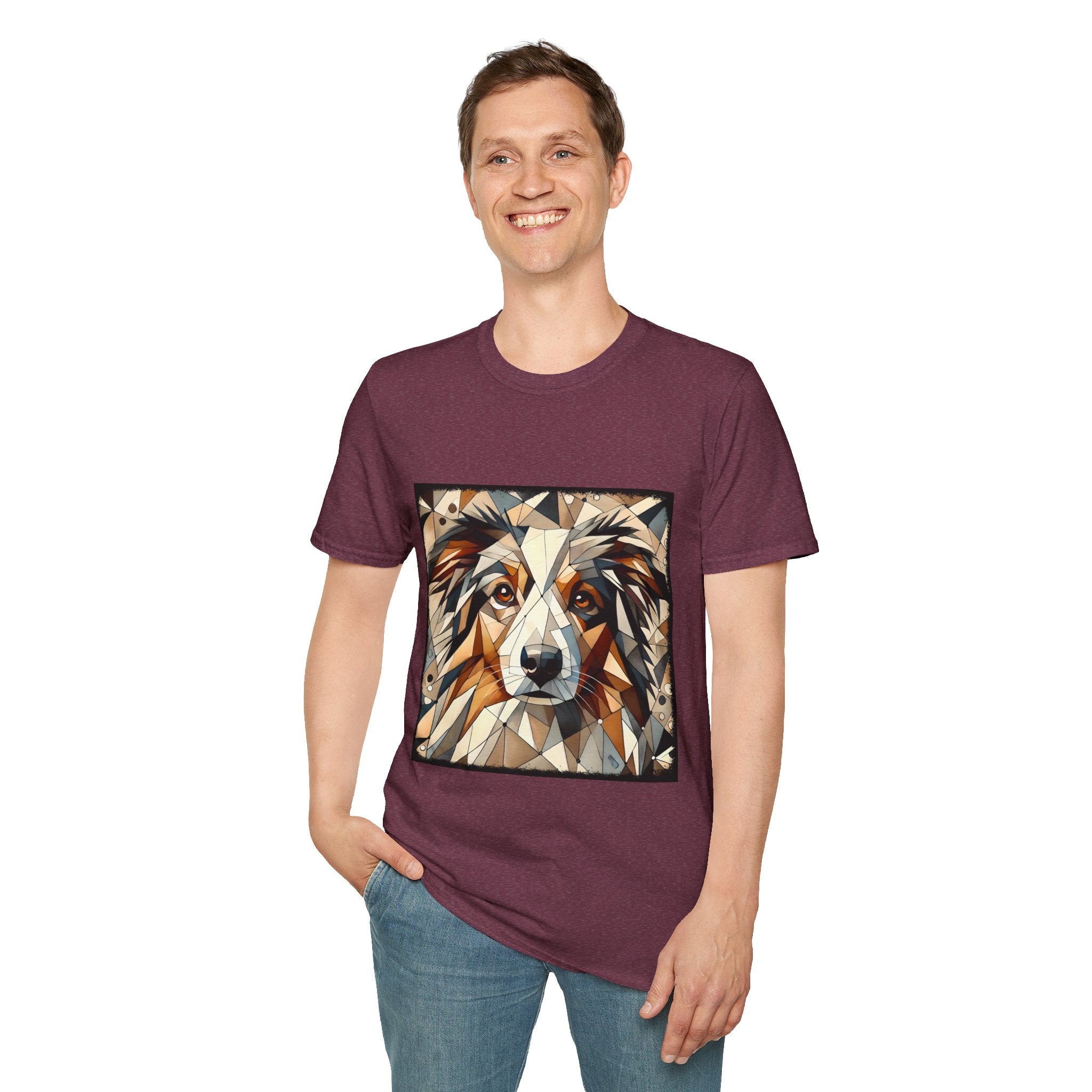Australian Shepherd Warm Geometric | Unisex Dog T-Shirt