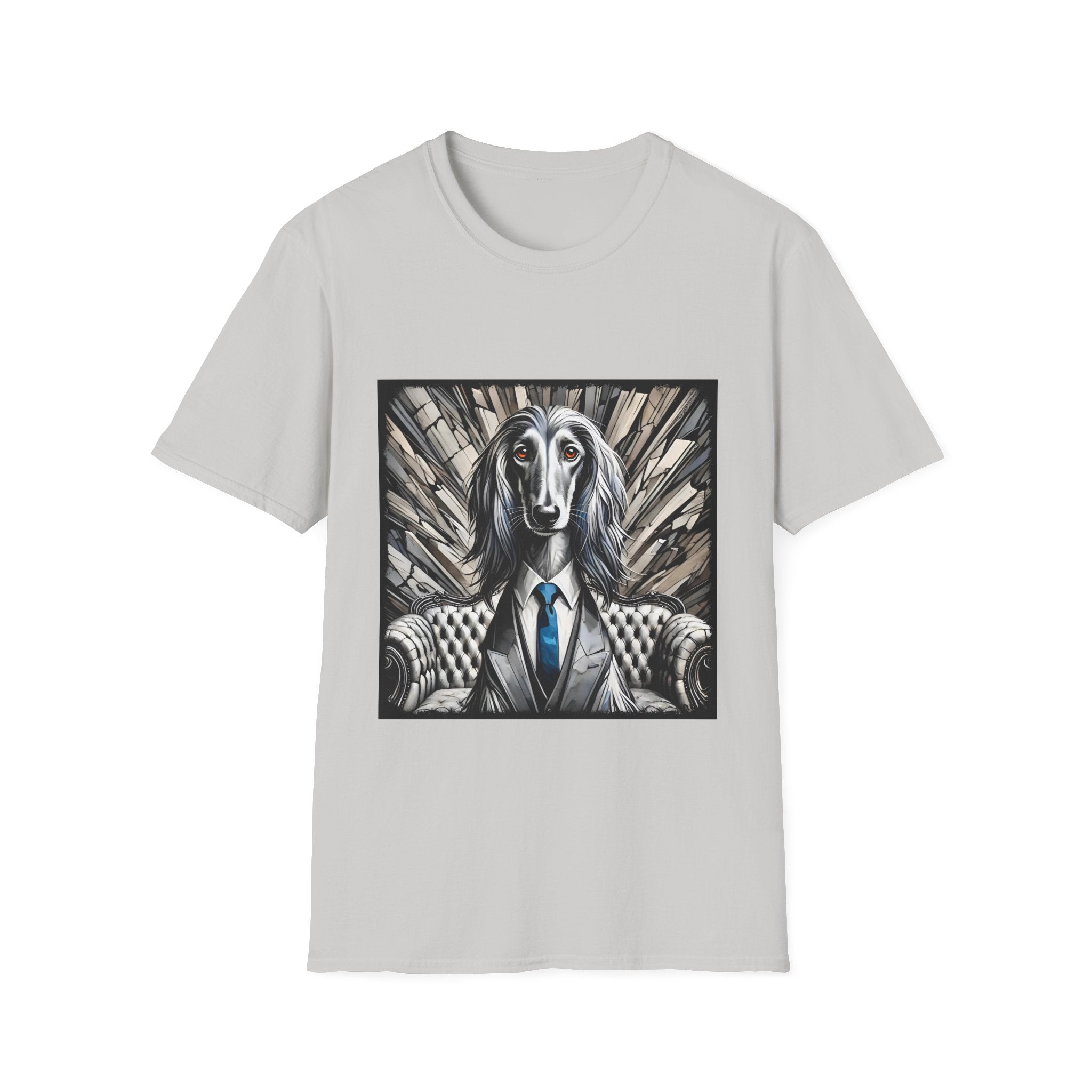 Afghan Hound B&W Bold Gentleman | Unisex Dog T-Shirt
