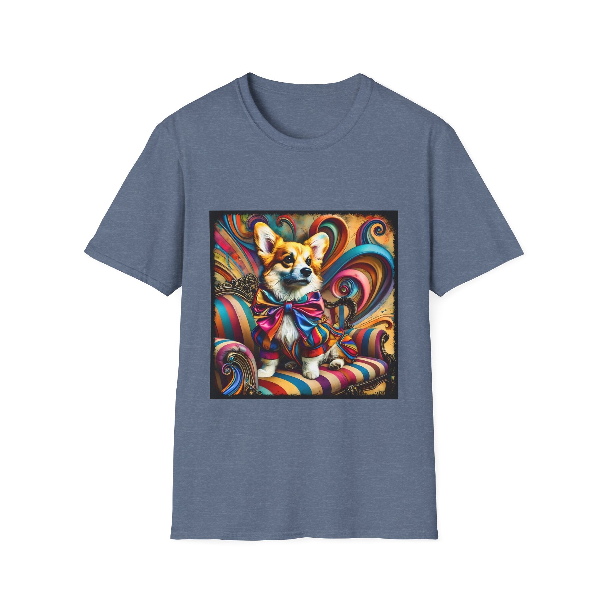 Pembroke Welsh Corgi Vivid Rocker | Unisex Dog T-Shirt