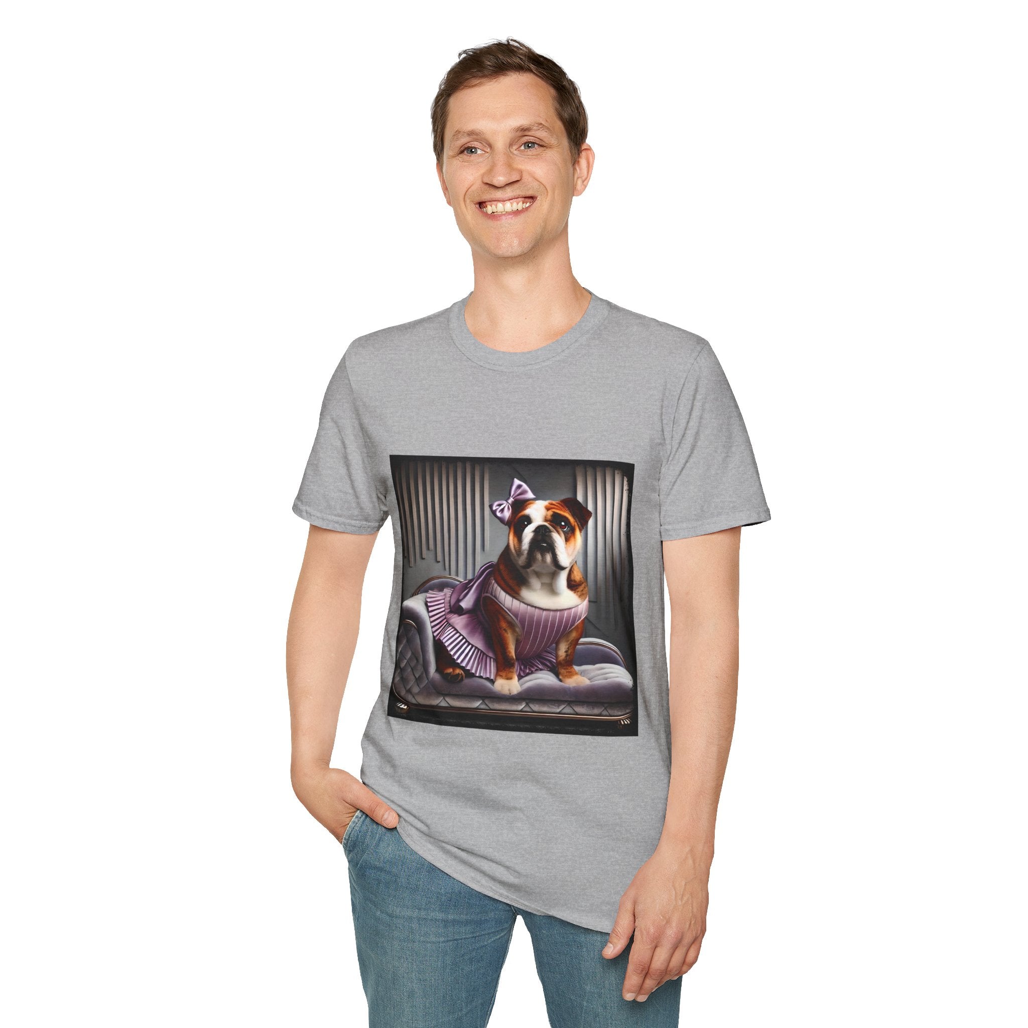 Bulldog Lilac Lovey | Unisex Dog T-Shirt