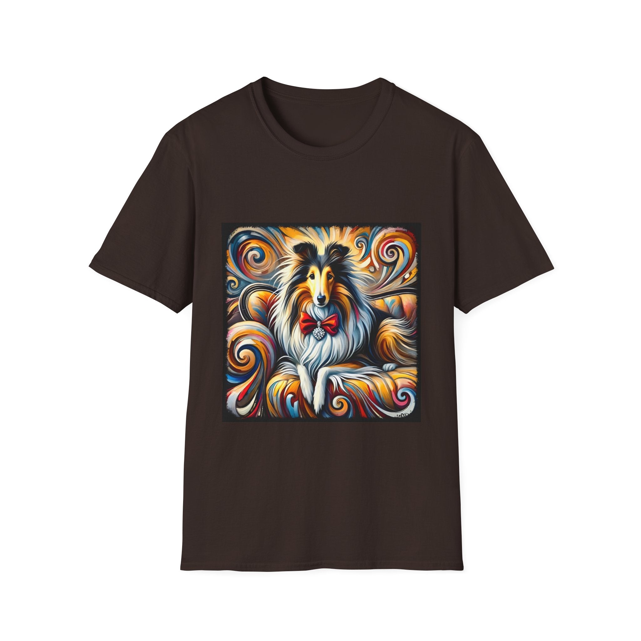 Collie Bold Swirl | Unisex Dog T-Shirt