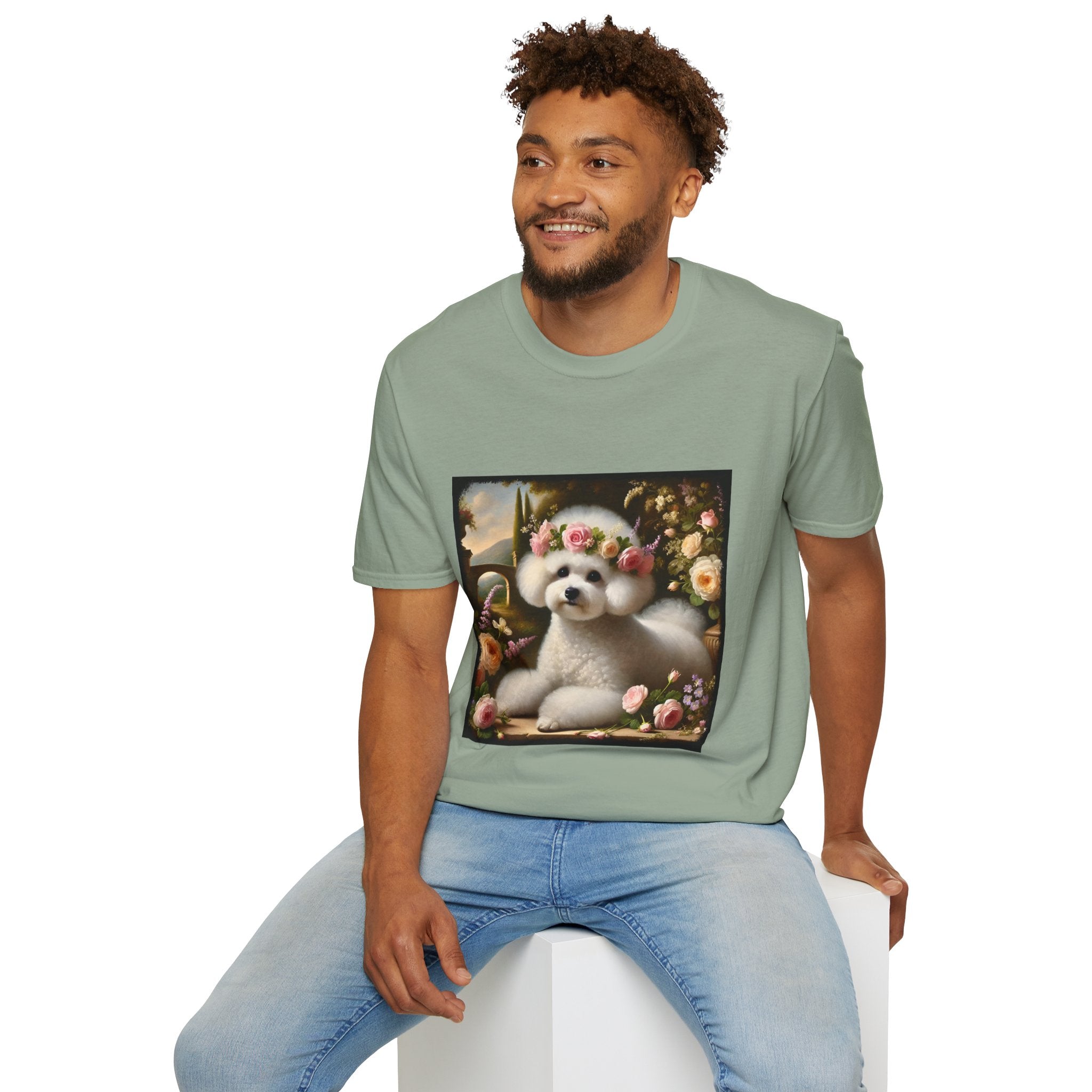 Bichon Frise Botanical Beauty | Unisex Dog T-Shirt