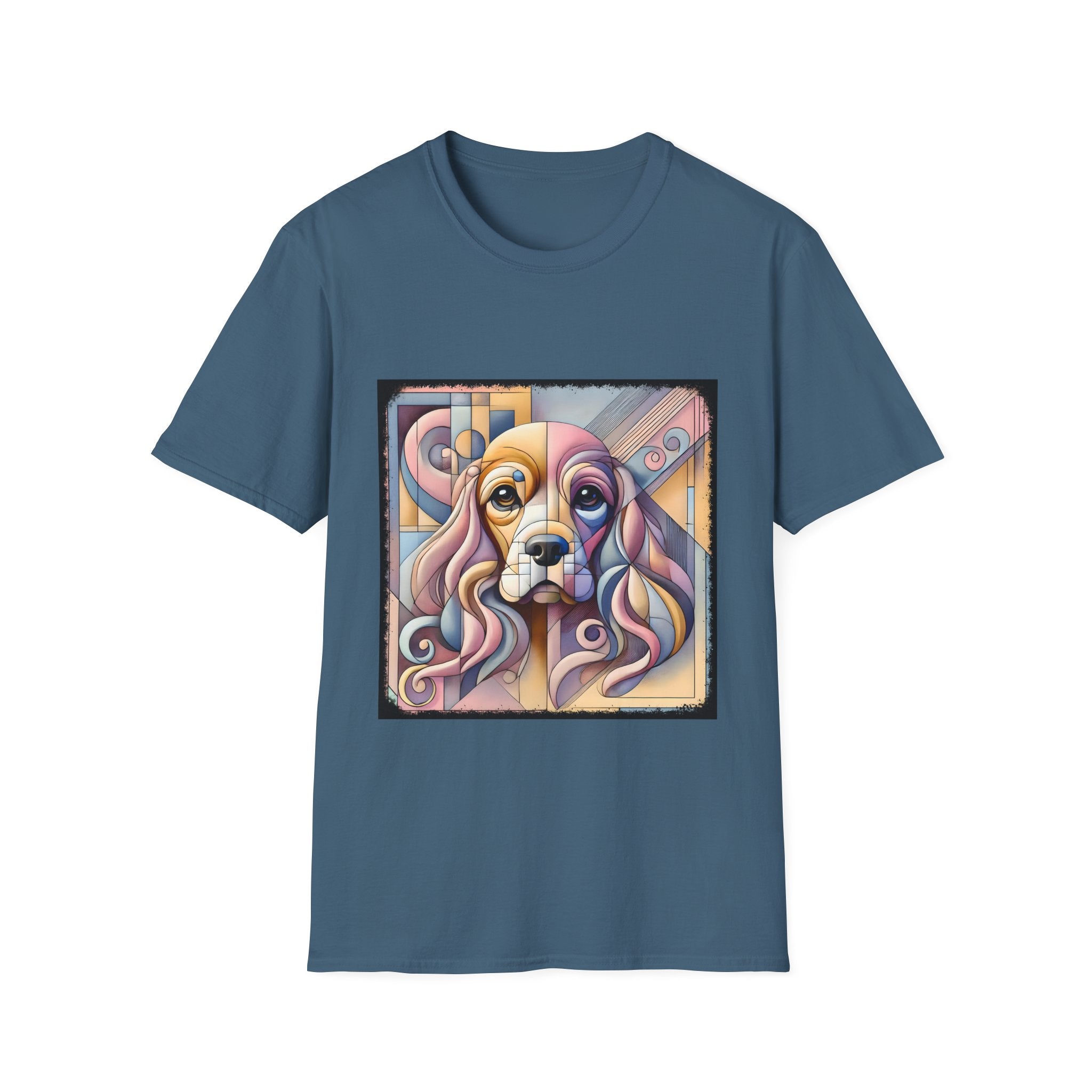 Cocker Spaniel Pastel Geometric | Unisex Dog T-Shirt