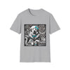 Great Pyrenees B&W Turquoise Bow | Unisex Dog T-Shirt