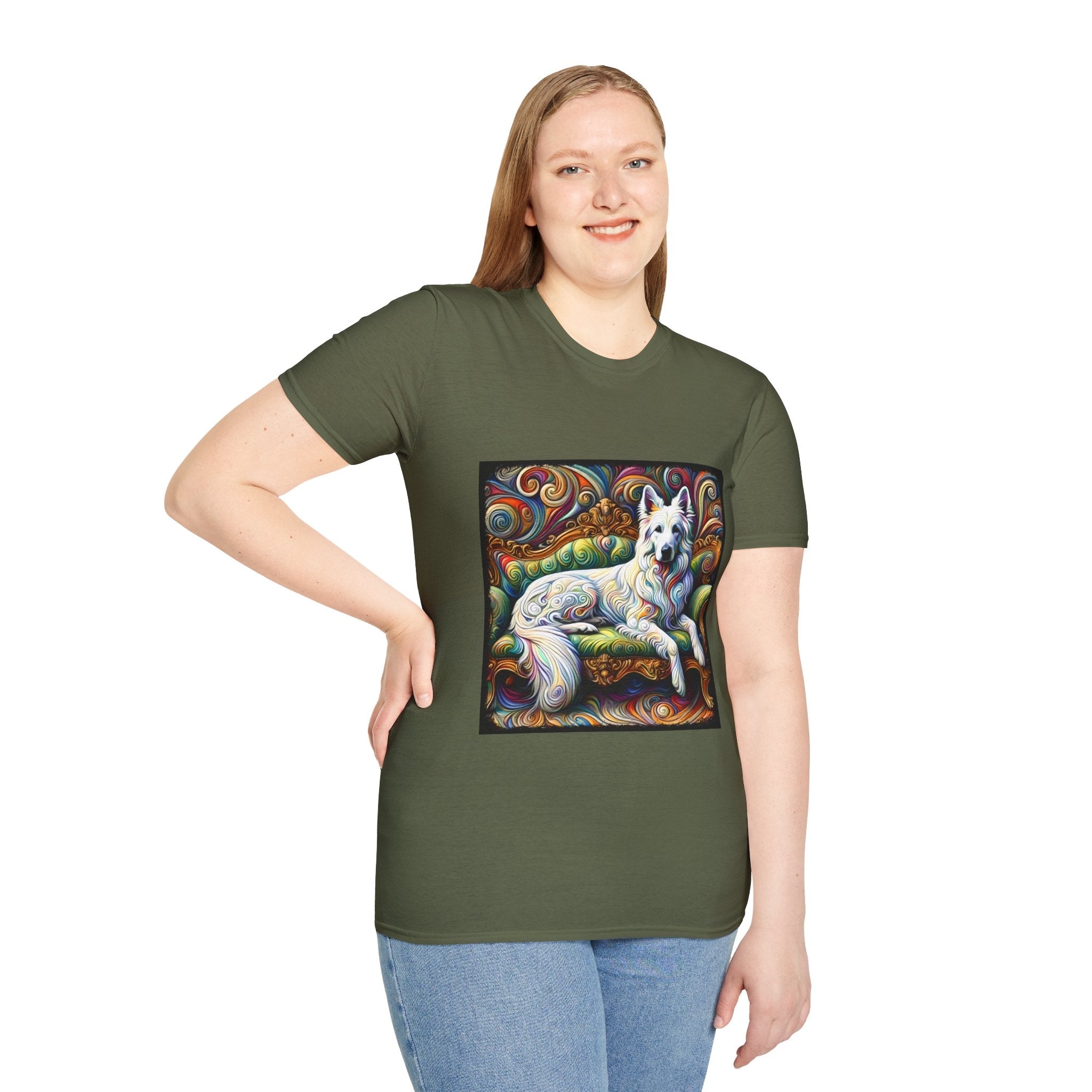 German Shepherd Intense Swirl | Unisex Dog T-Shirt