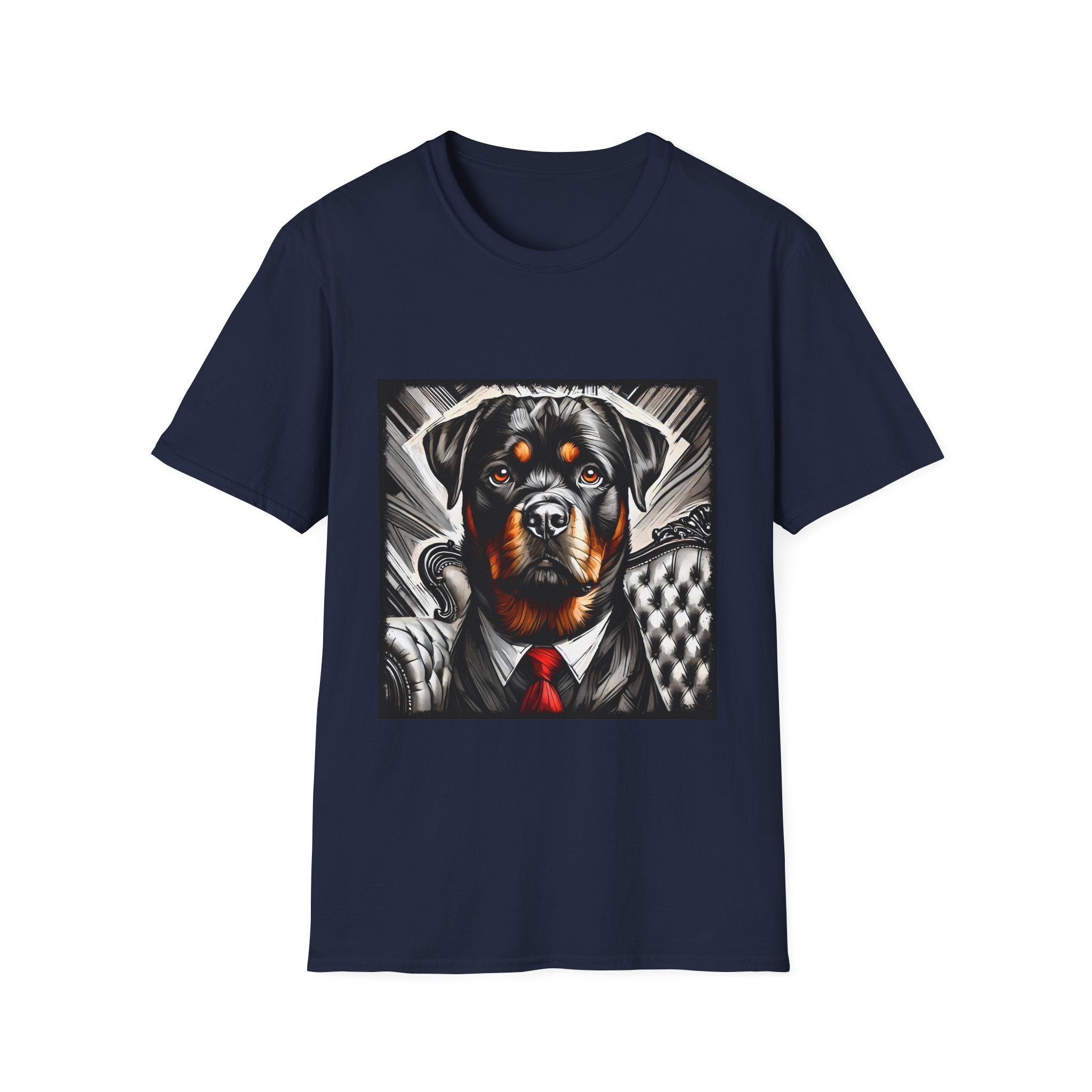 Rottweiler B&W Bold Eyes | Unisex Dog T-Shirt