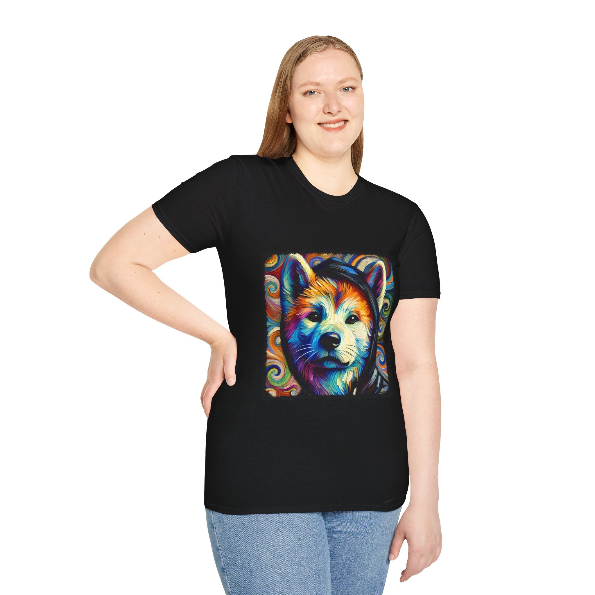 Akita Relaxed Swirl | Unisex Dog T-Shirt