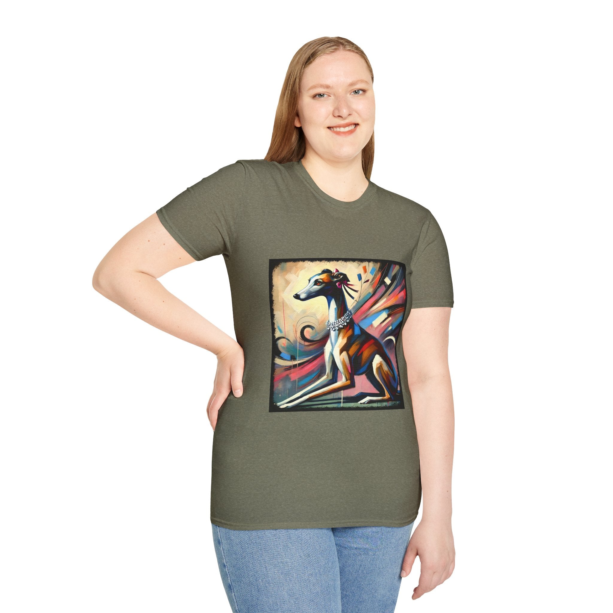 Greyhound Bold Pastel Classic  | Unisex Dog T-Shirt