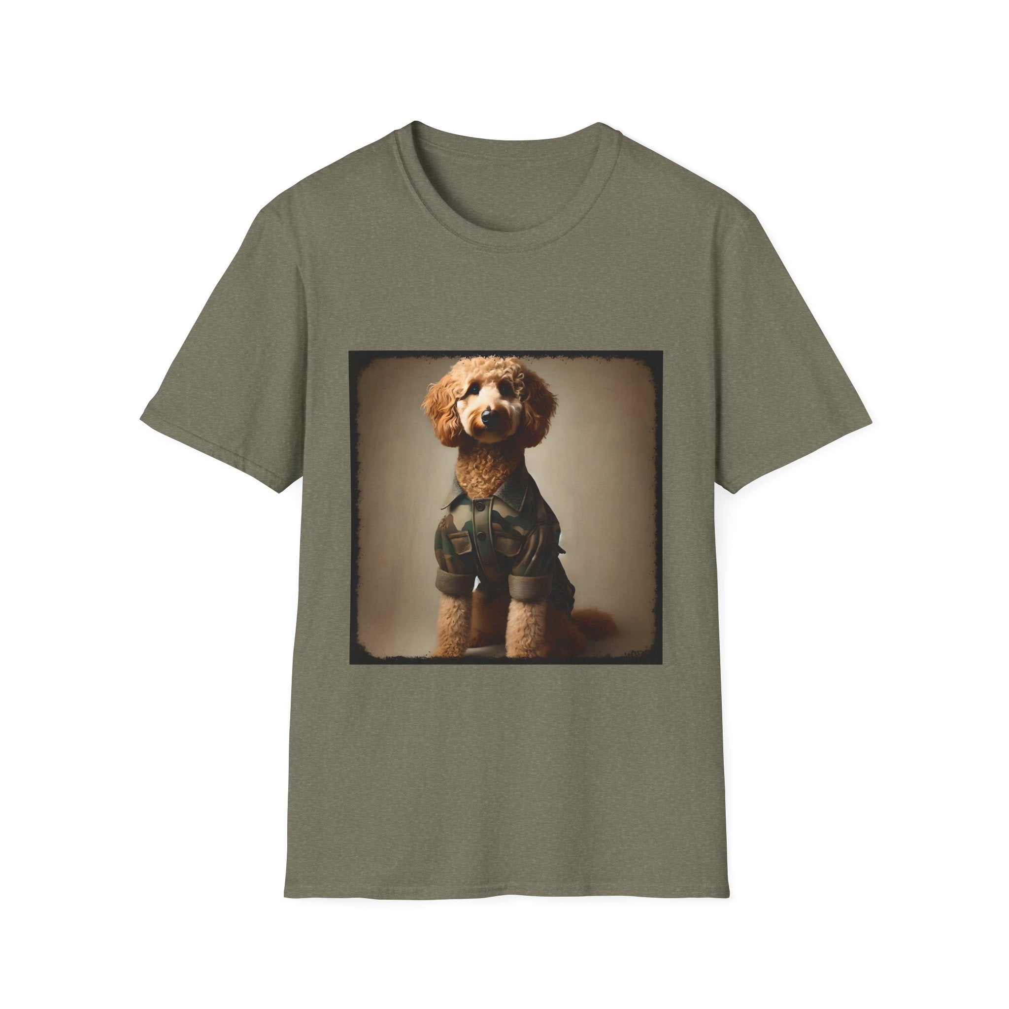 Goldendoodle Green Camo Cutie | Unisex Dog T-Shirt