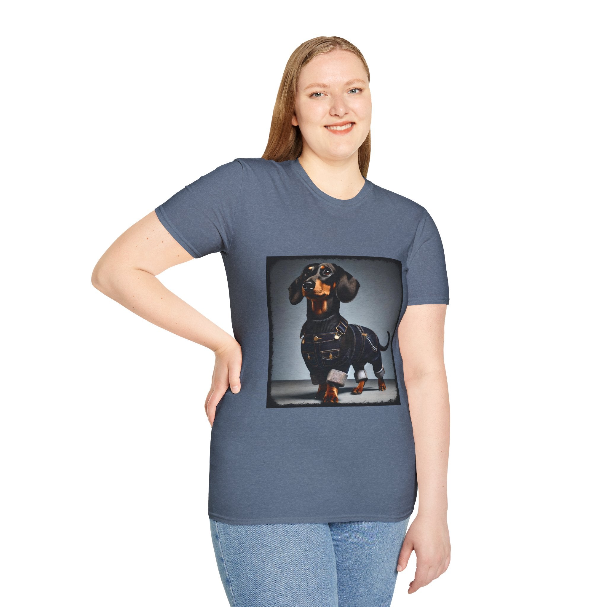 Dachshund Denim Doll | Unisex Dog T-Shirt