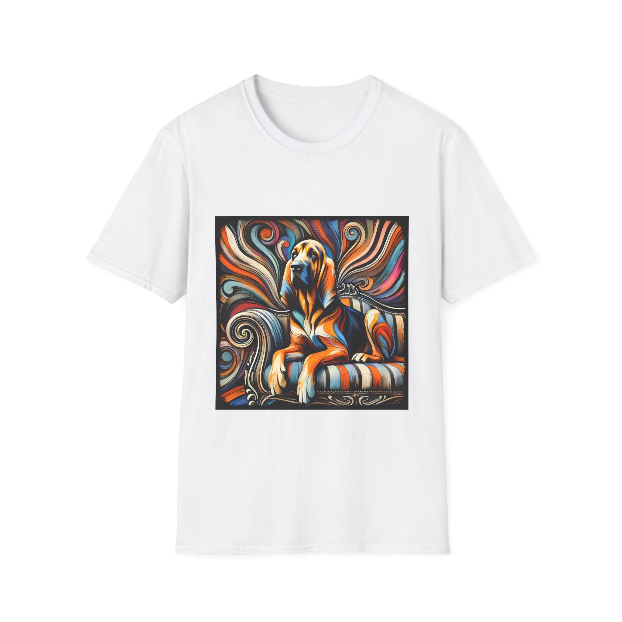 Bloodhound Fancy Swirl | Unisex Dog T-Shirt