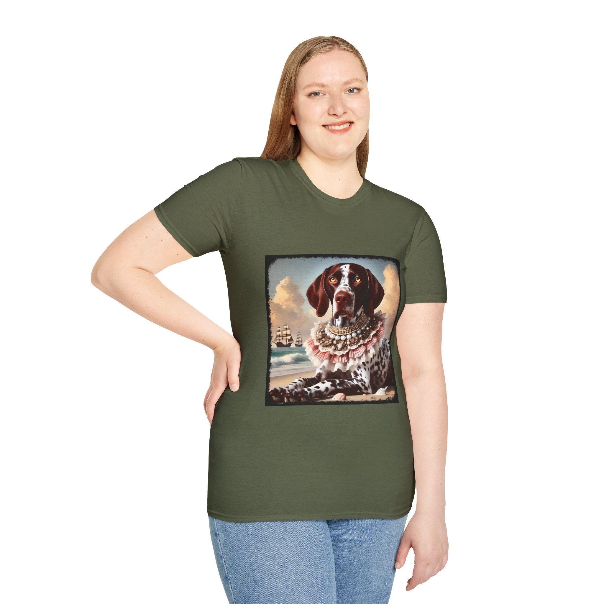German Shorthaired Pointer Beach Beauty | Unisex Dog T-Shirt