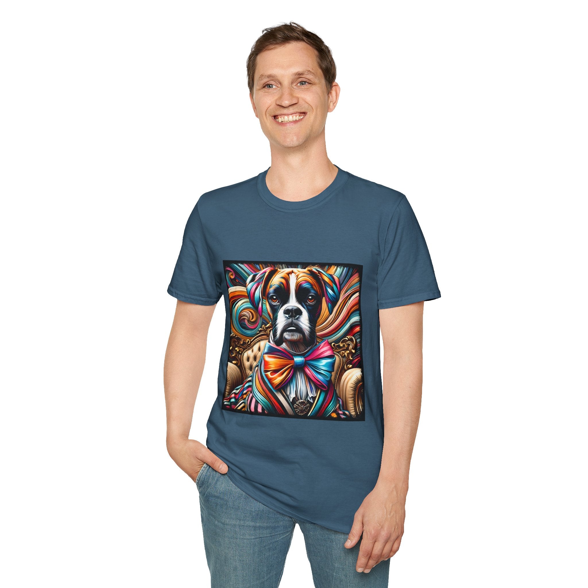 Boxer Bold Rocker | Unisex Dog T-Shirt