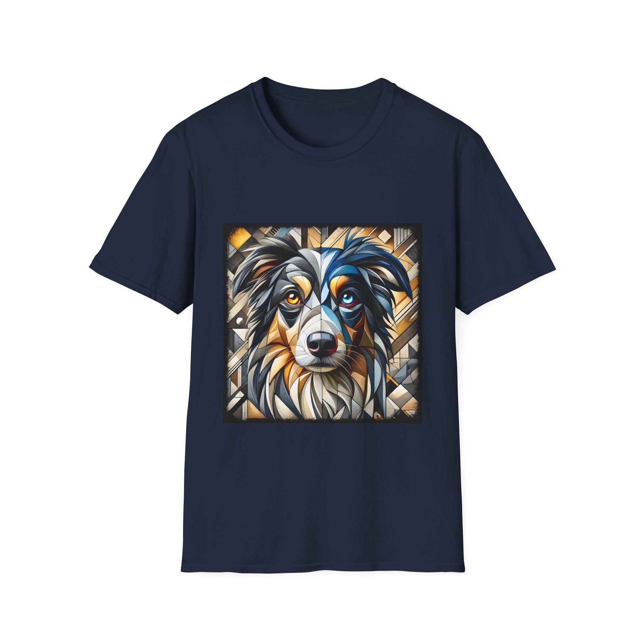 Miniature American Shepherd Bold Geometric |  Unisex Dog T-Shirt