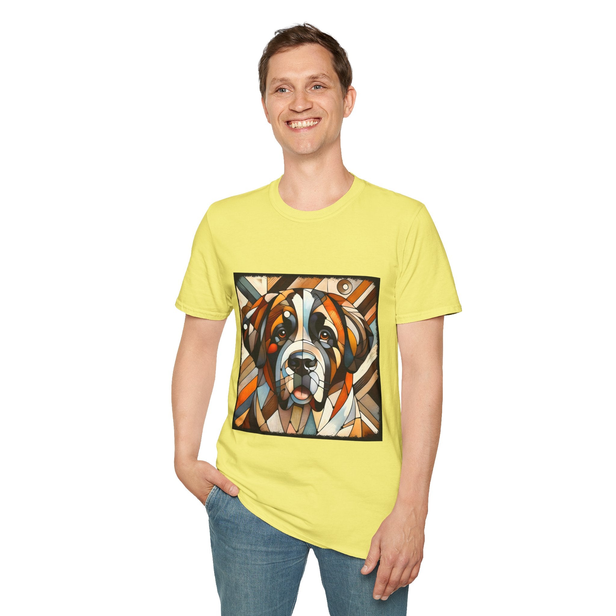 Saint Bernard Bold Geometric | Unisex Dog T-Shirt