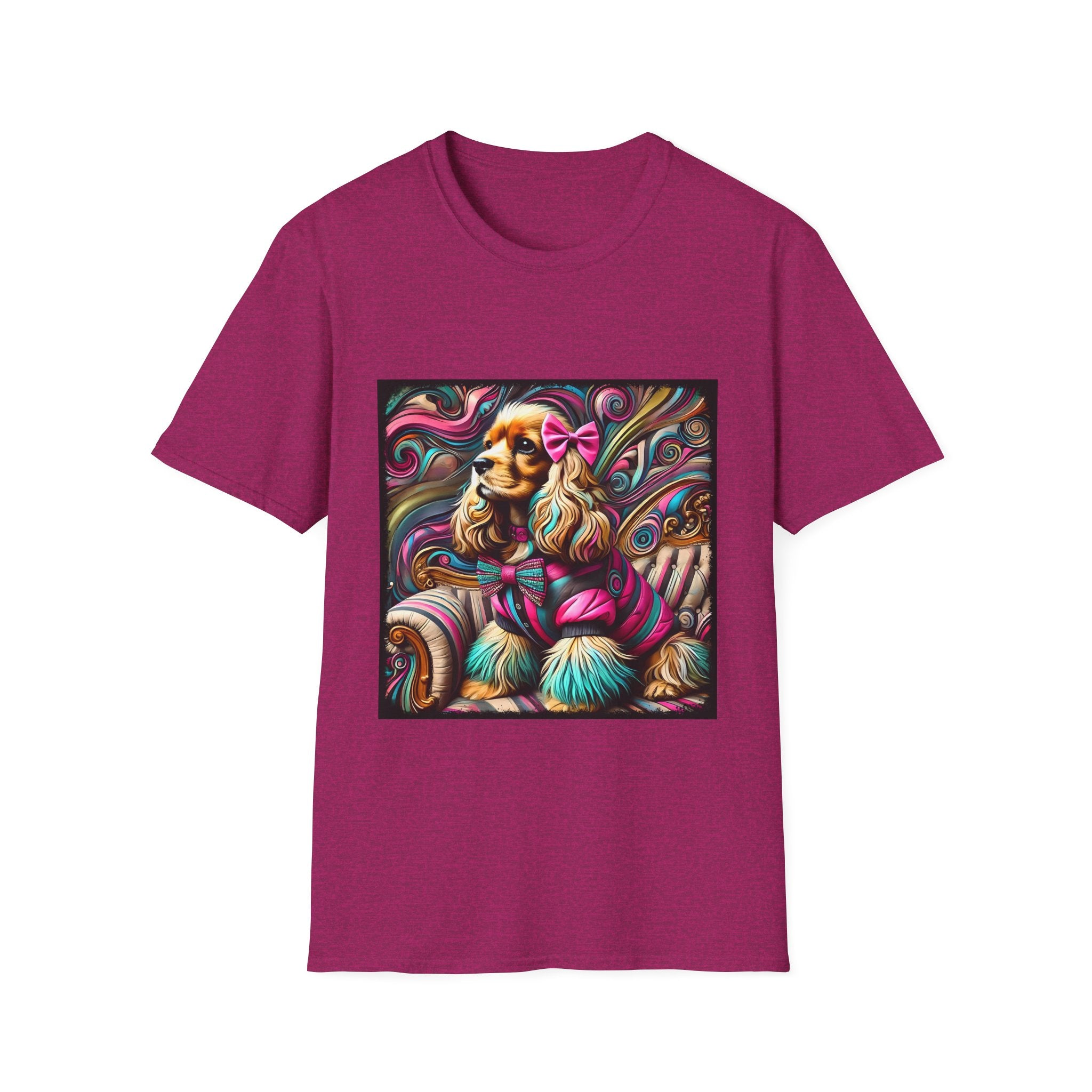 Cocker Spaniel Pink Rocker | Unisex Dog T-Shirt