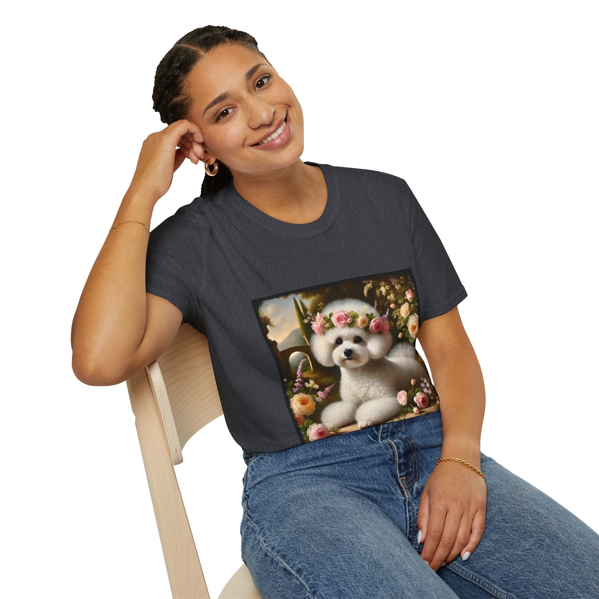 Bichon Frise Botanical Beauty | Unisex Dog T-Shirt