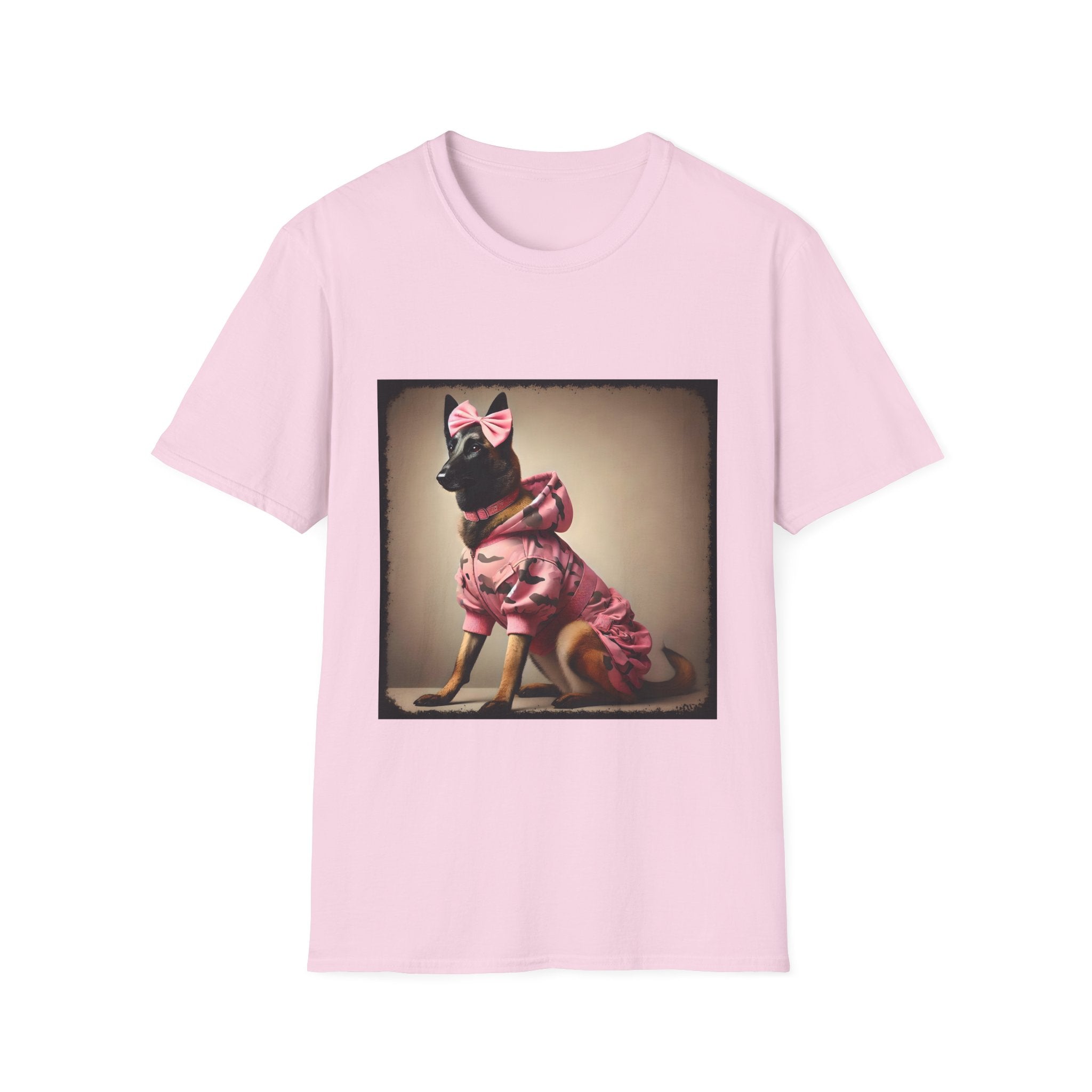 Belgian Malinois Pink Camo Cutie | Unisex Dog T-Shirt