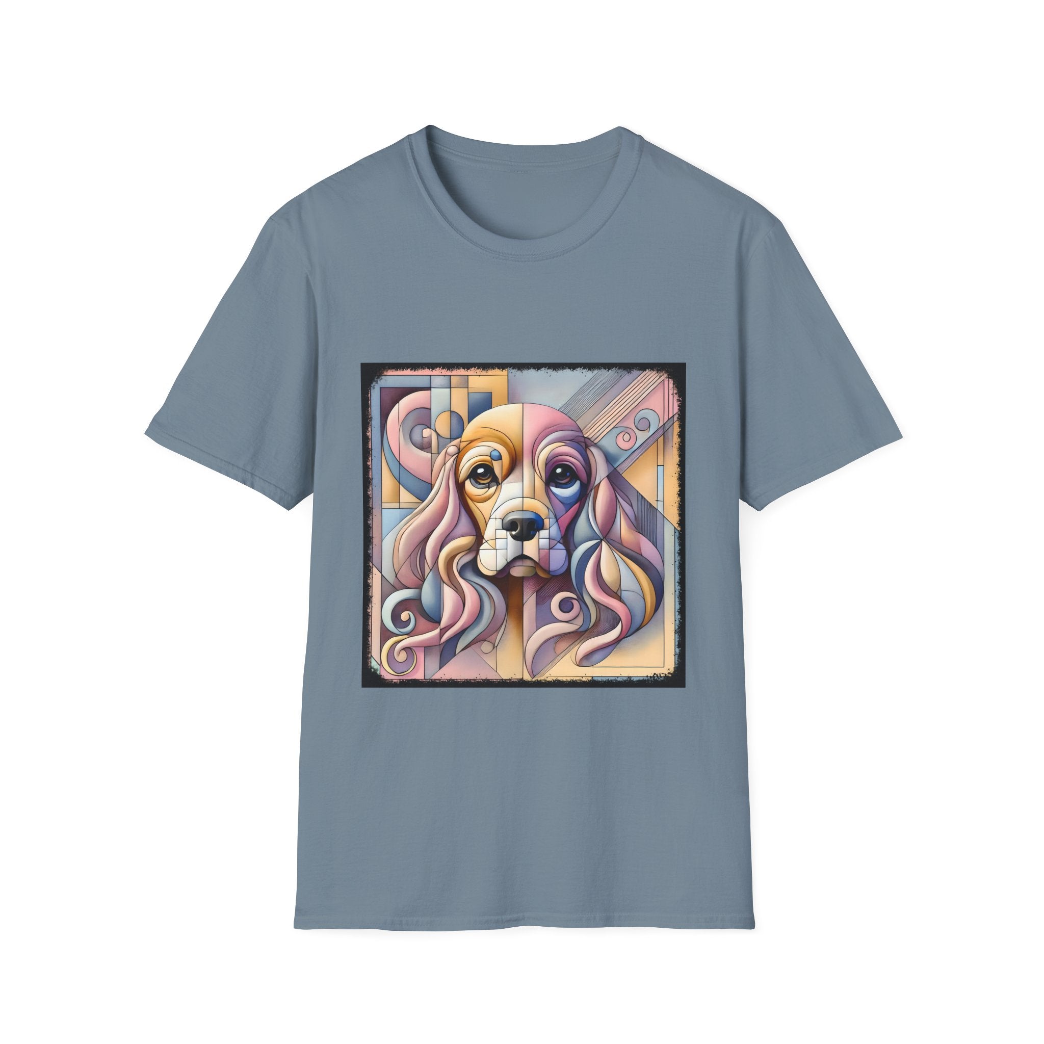 Cocker Spaniel Pastel Geometric | Unisex Dog T-Shirt