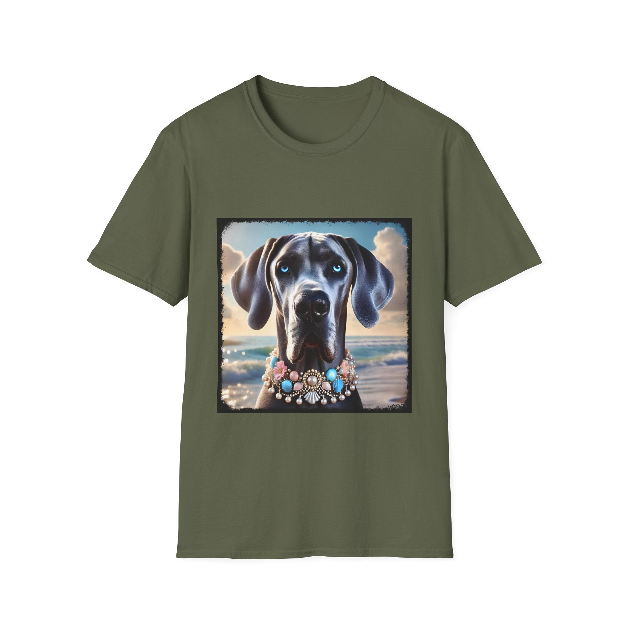Great Dane Beach Beauty | Unisex Dog T-Shirt