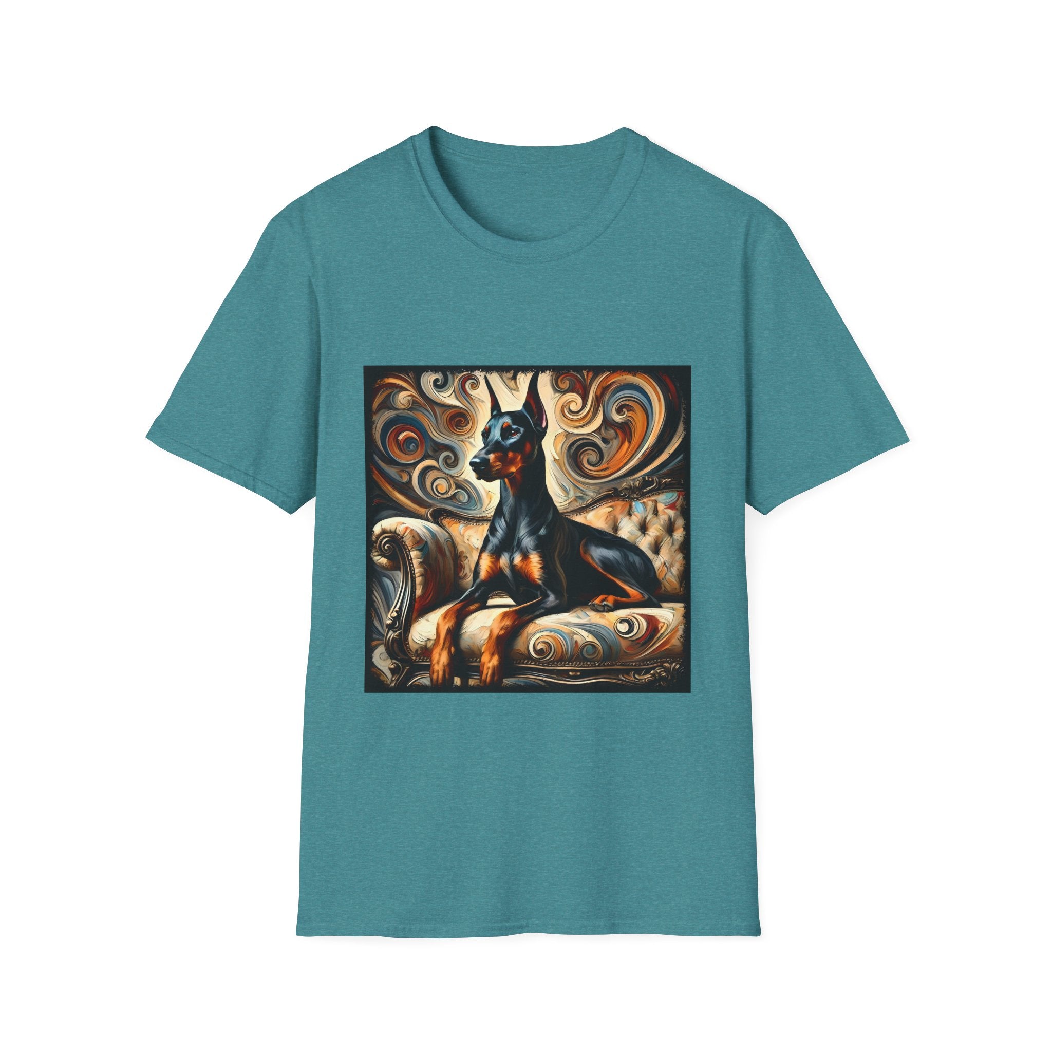 Doberman Pinscher Warm Swirl | Unisex Dog T-Shirt
