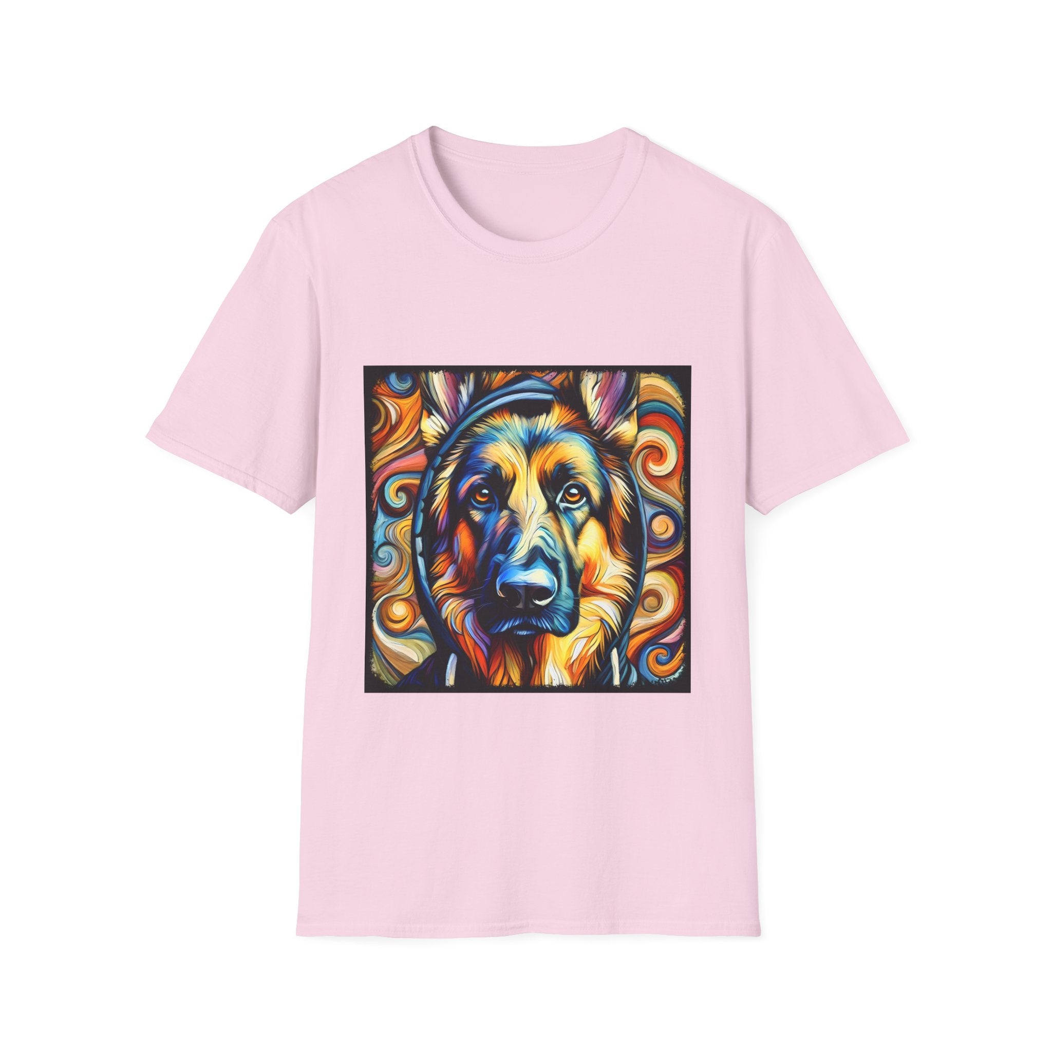 German Shepherd Relaxed Swirl | Unisex Dog T-Shirt