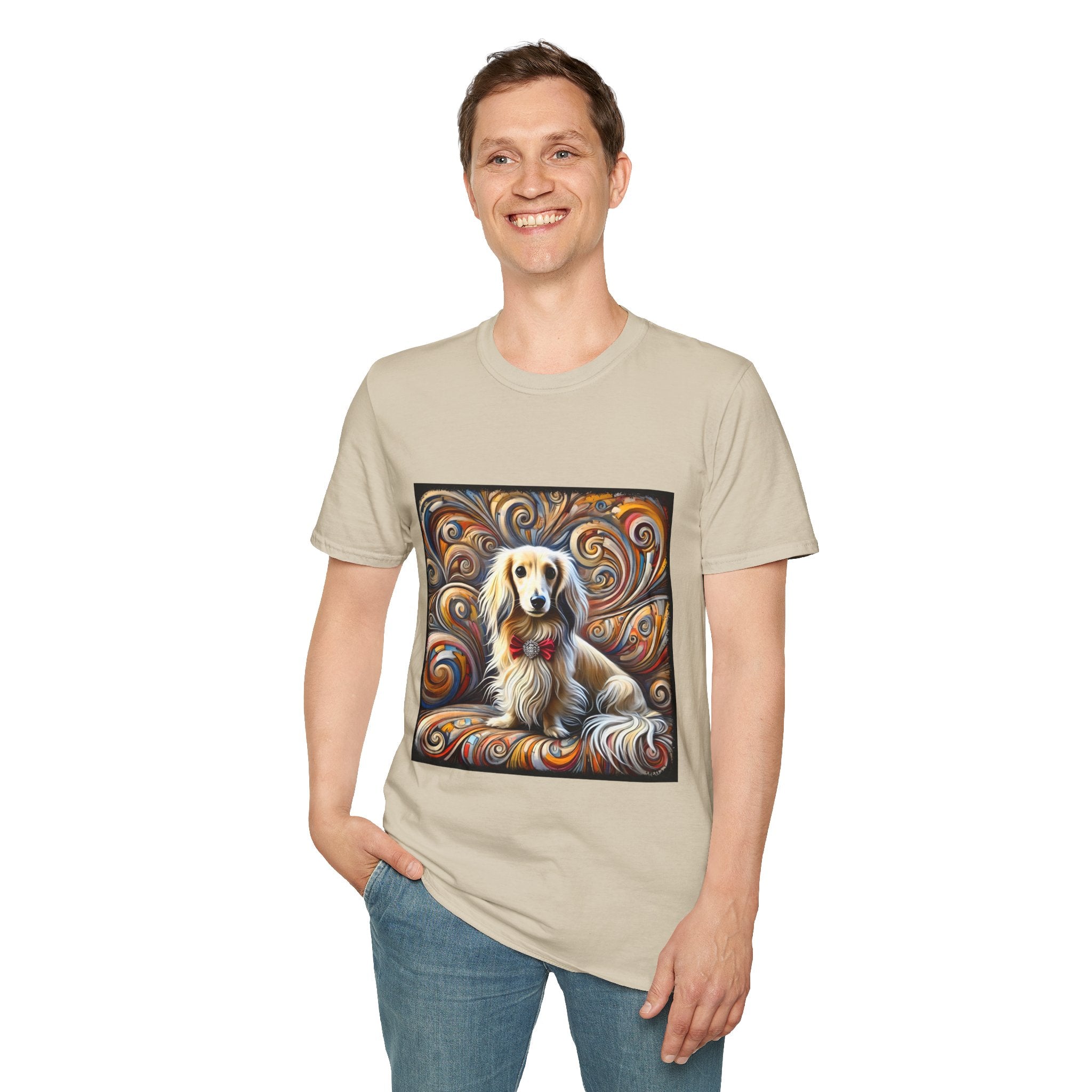 Dachshund Blissful Swirl | Unisex Dog T-Shirt