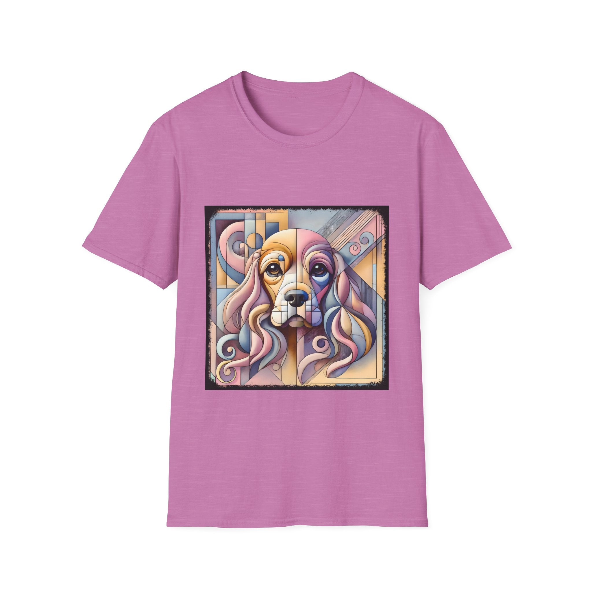 Cocker Spaniel Pastel Geometric | Unisex Dog T-Shirt