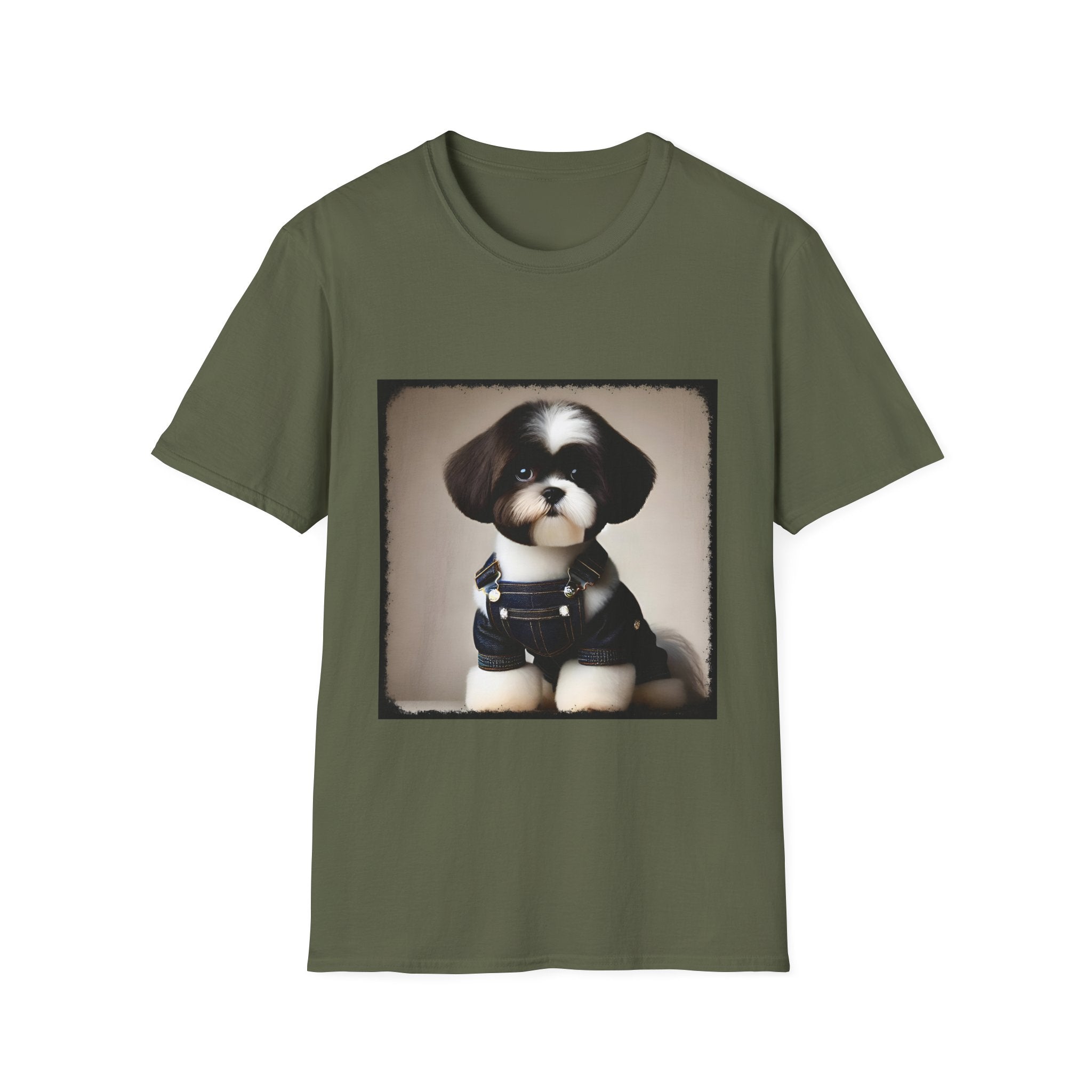 Shih Tzu Denim Darling | Unisex Dog T-Shirt