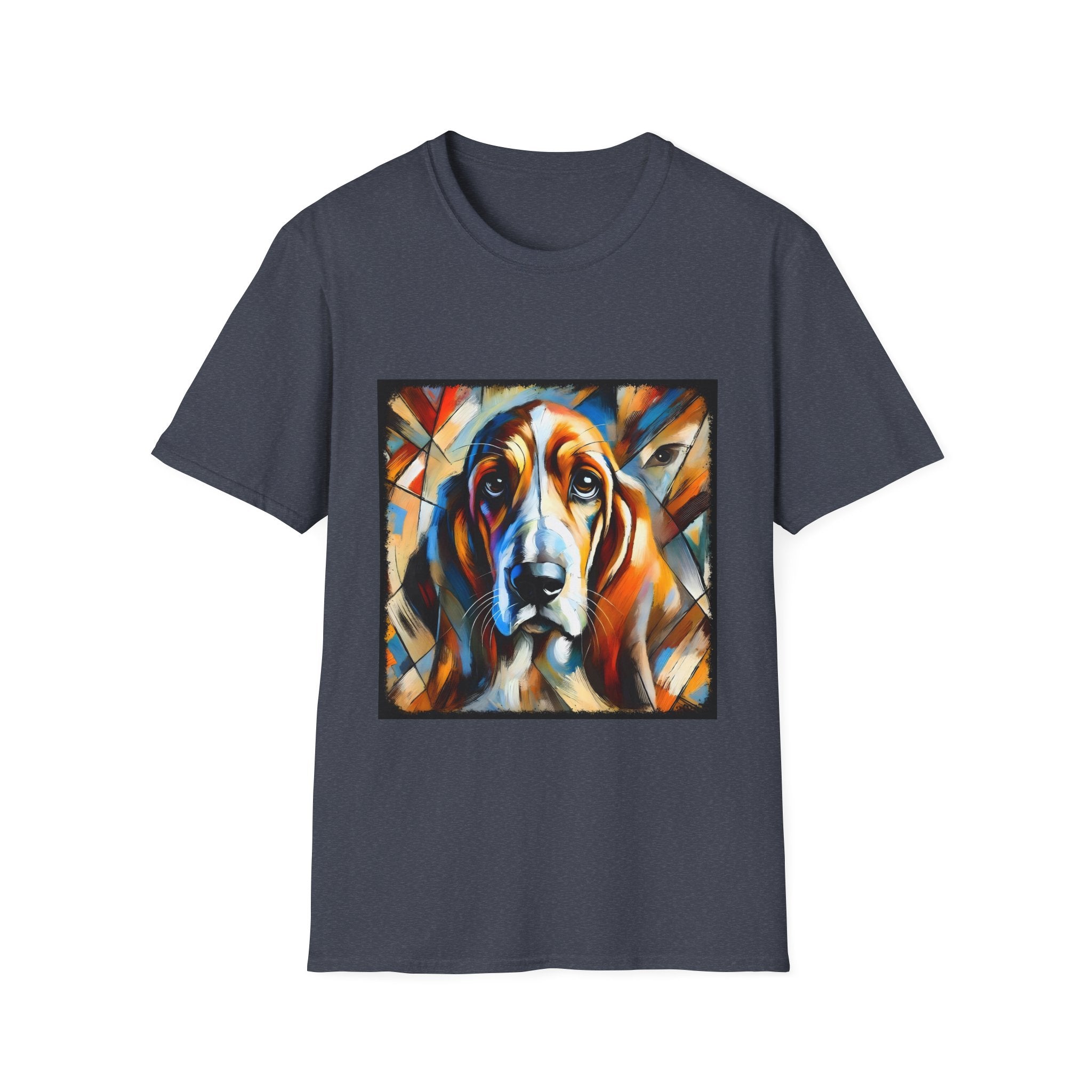Basset Hound Bold Swirl | Unisex Dog T-Shirt