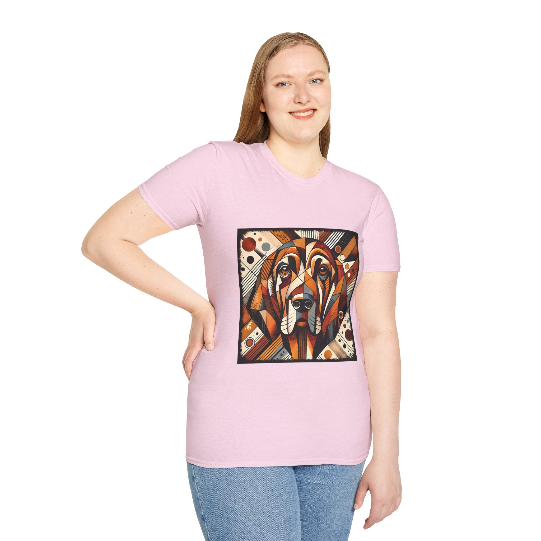 Bloodhound Bold Geometric | Unisex Dog T-Shirt