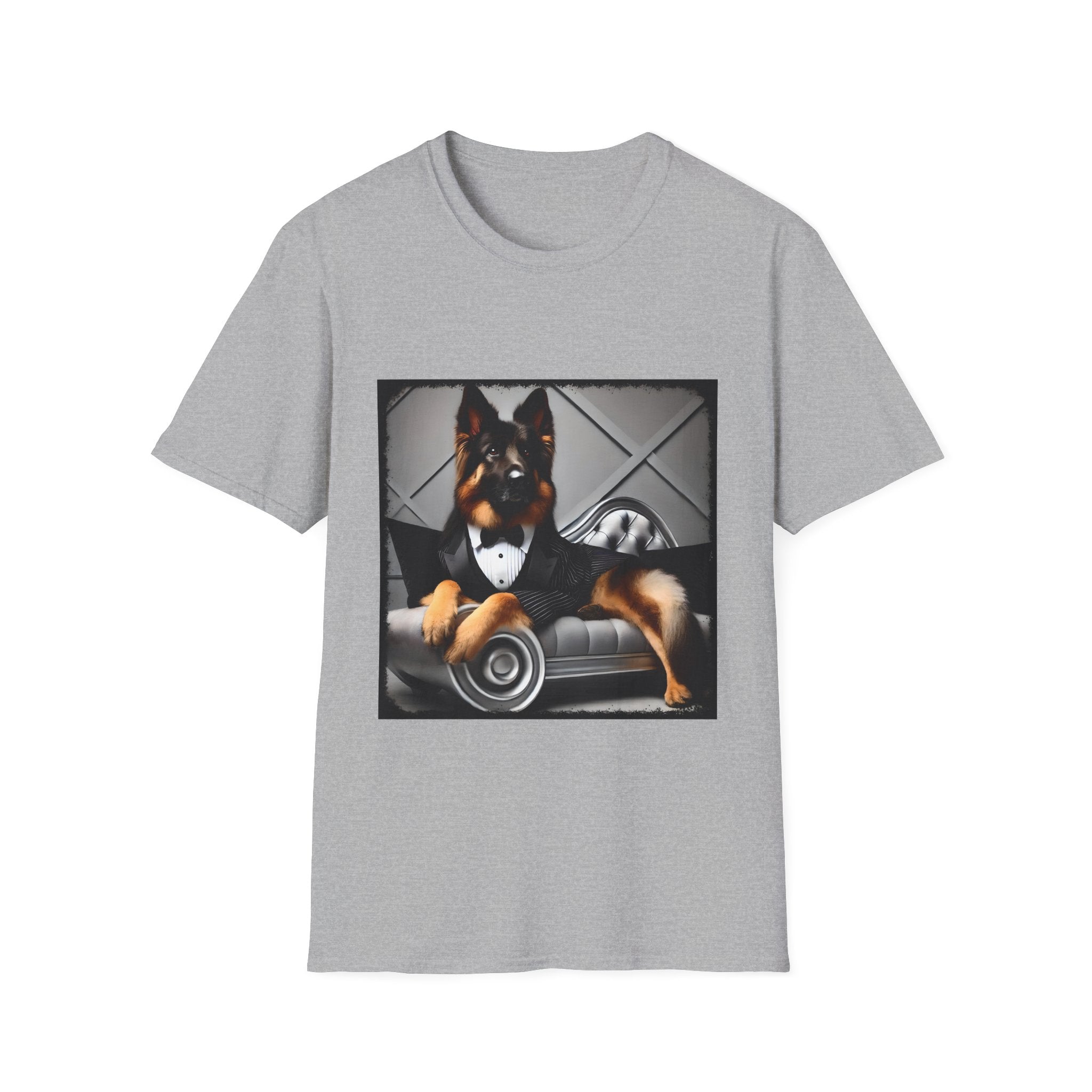 German Shepherd Debonaire Dude | Unisex Dog T-Shirt