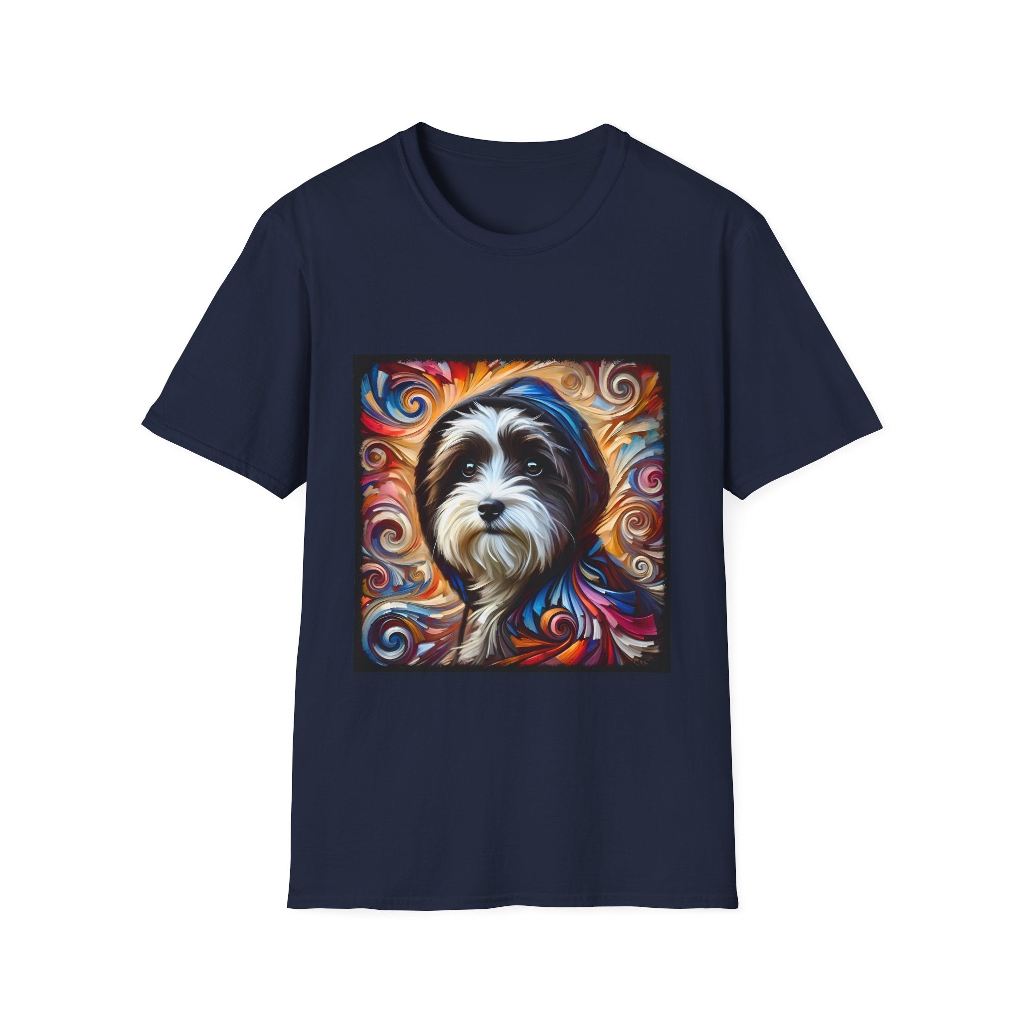 Havanese Relaxed Swirl |  Unisex Dog T-Shirt