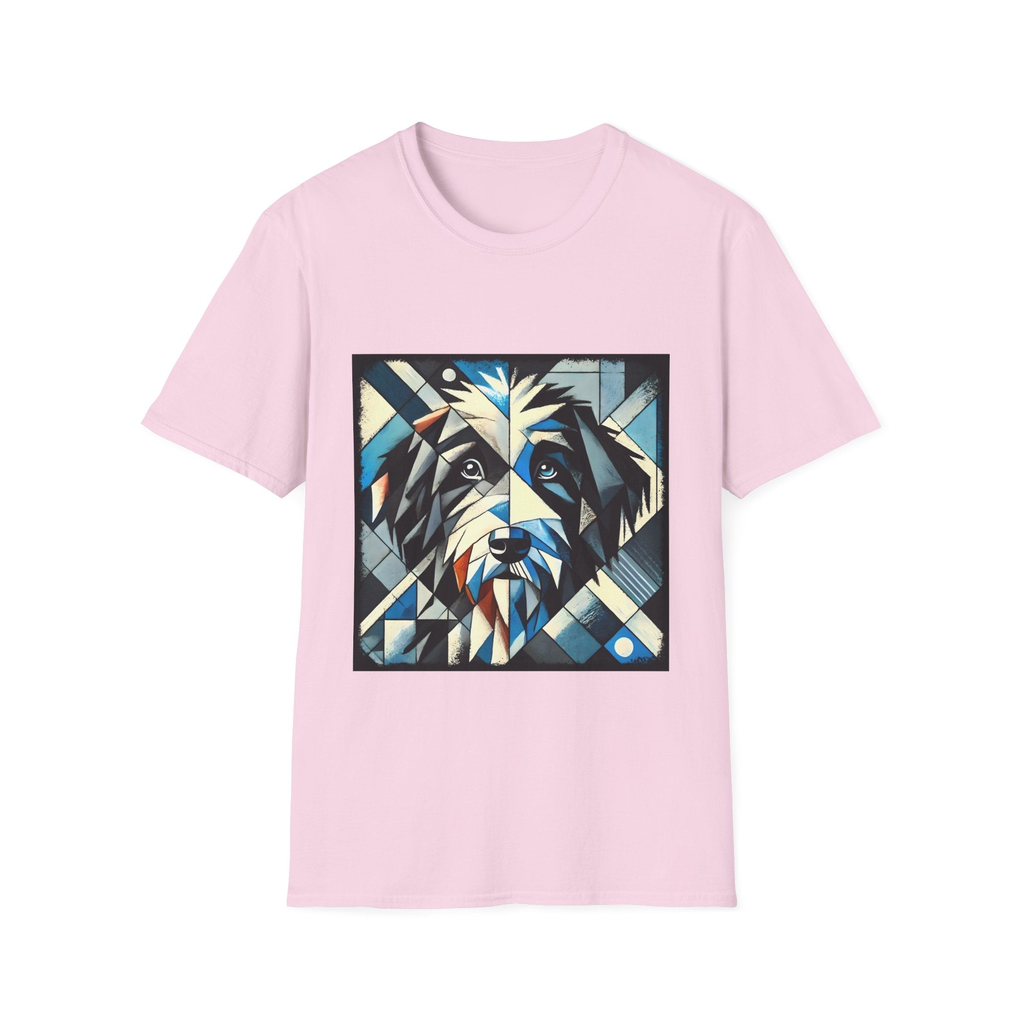 Bernedoodle Blue Geometric | Unisex Dog T-Shirt
