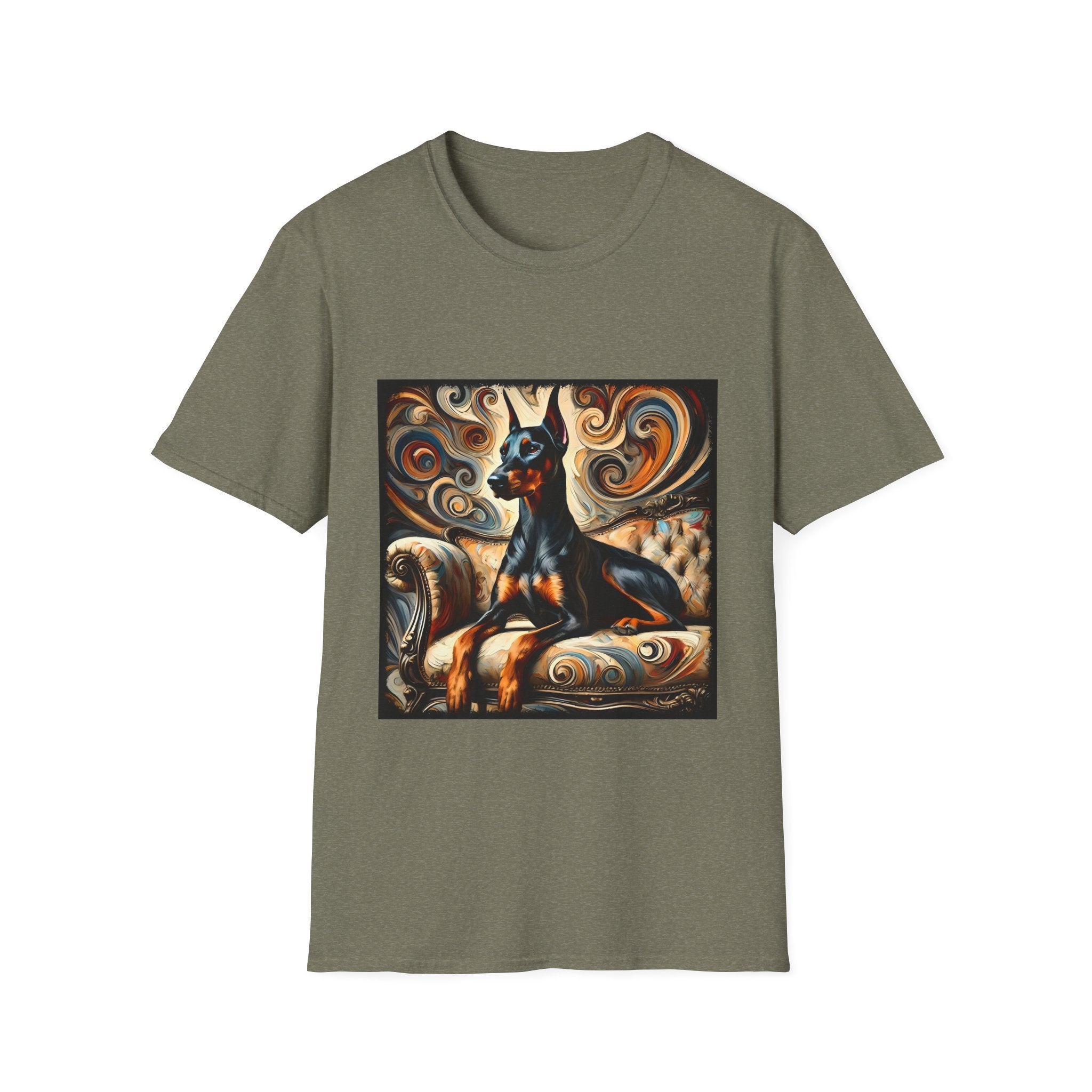 Doberman Pinscher Warm Swirl | Unisex Dog T-Shirt
