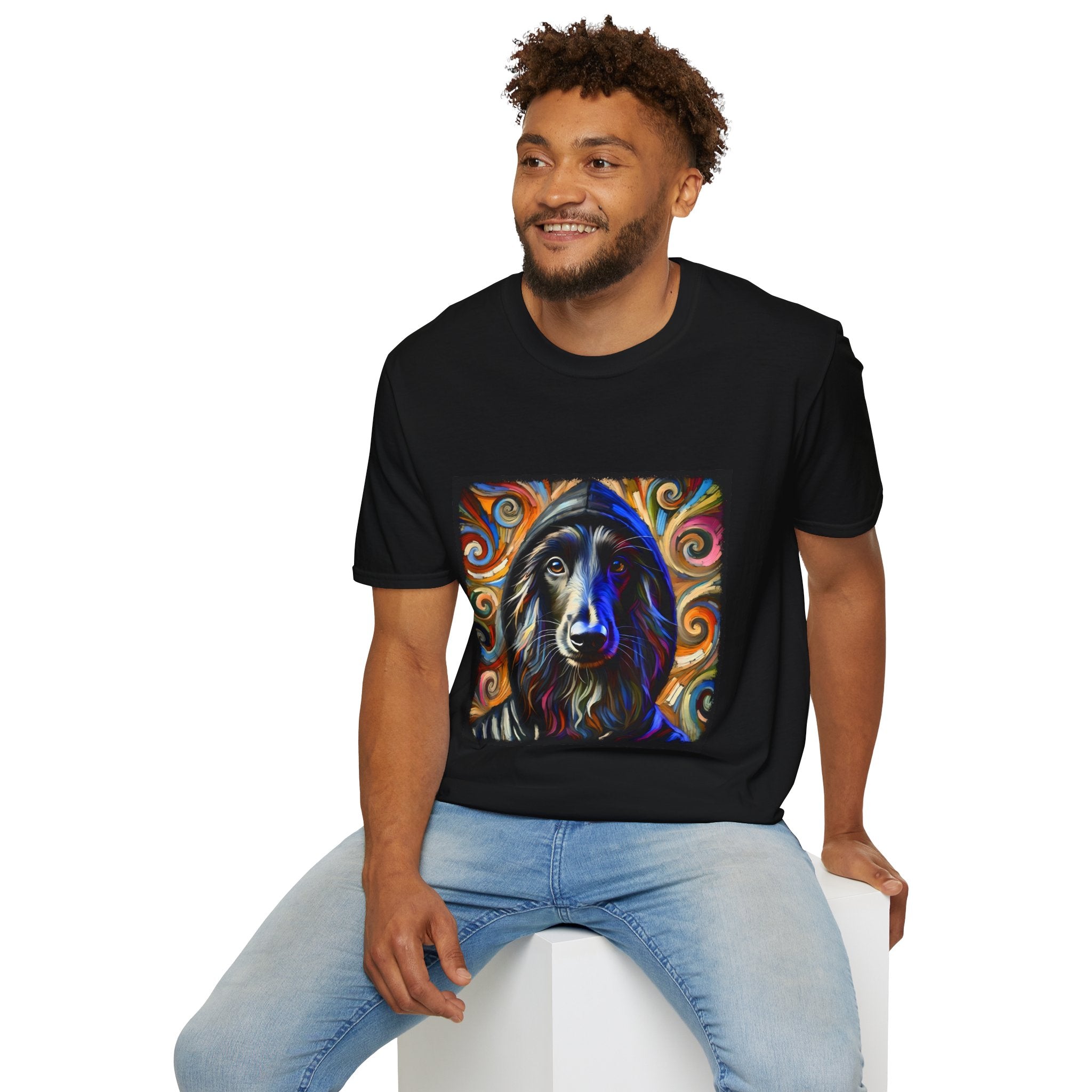 Afghan Hound Hoodie Swirl | Unisex Dog T-Shirt