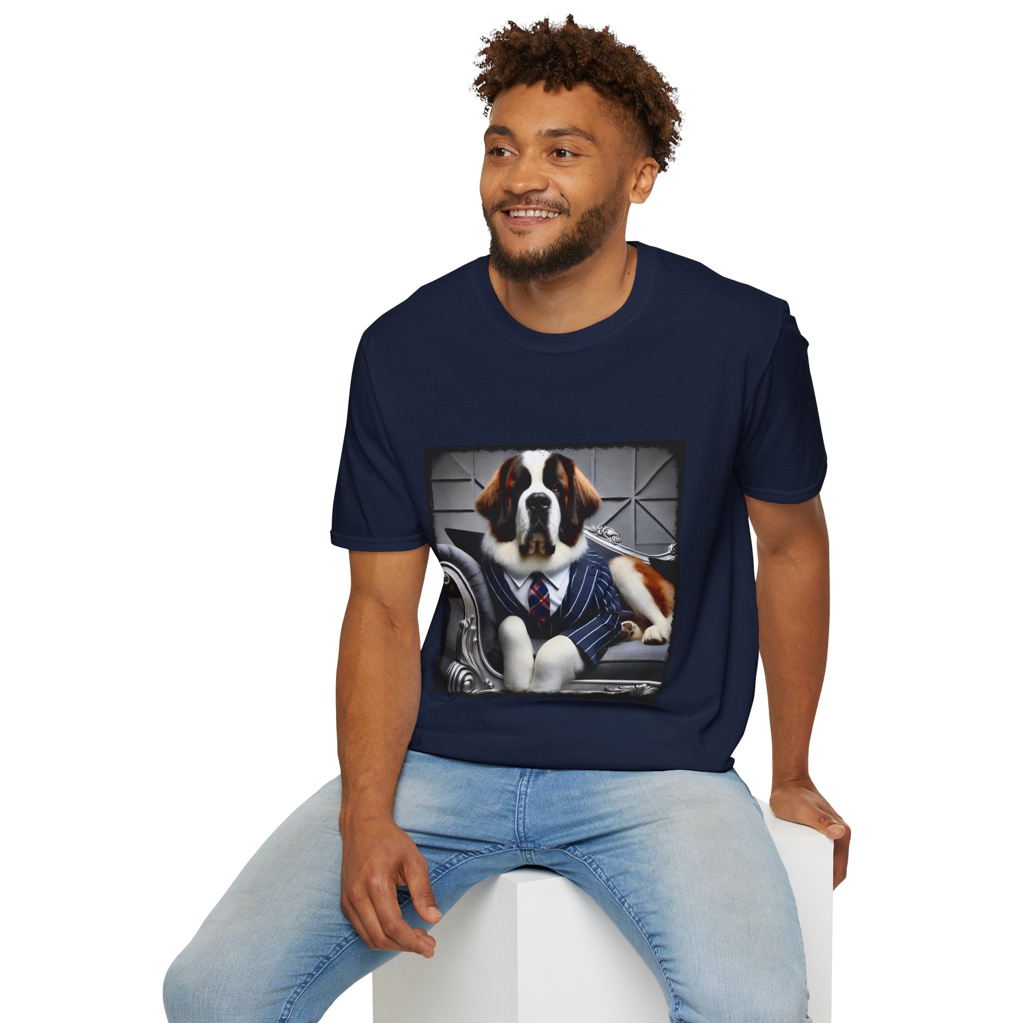 Saint Bernard Tux Luxe | Unisex Dog T-Shirt