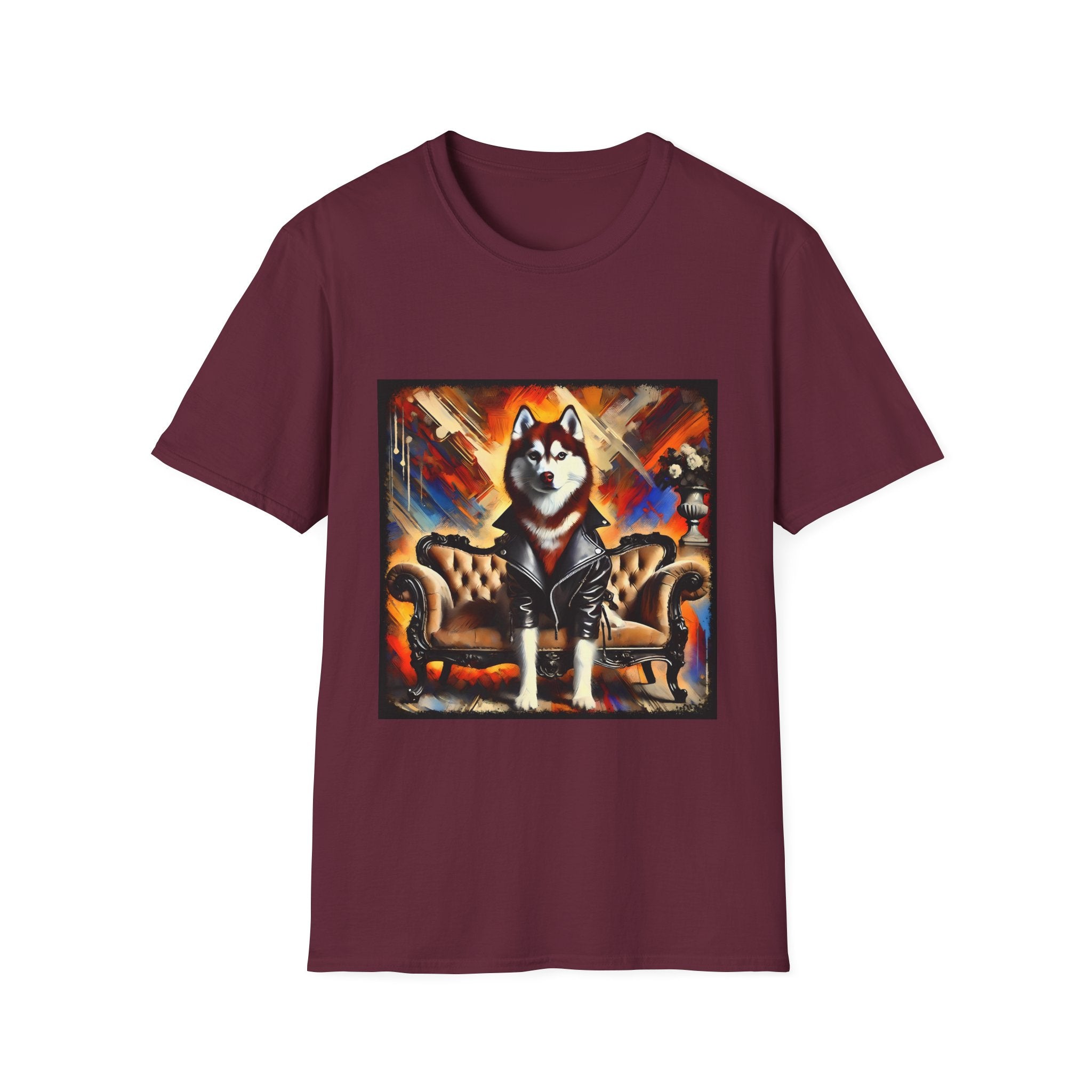 Siberian Husky Vivid Classic | Unisex Dog T-Shirt