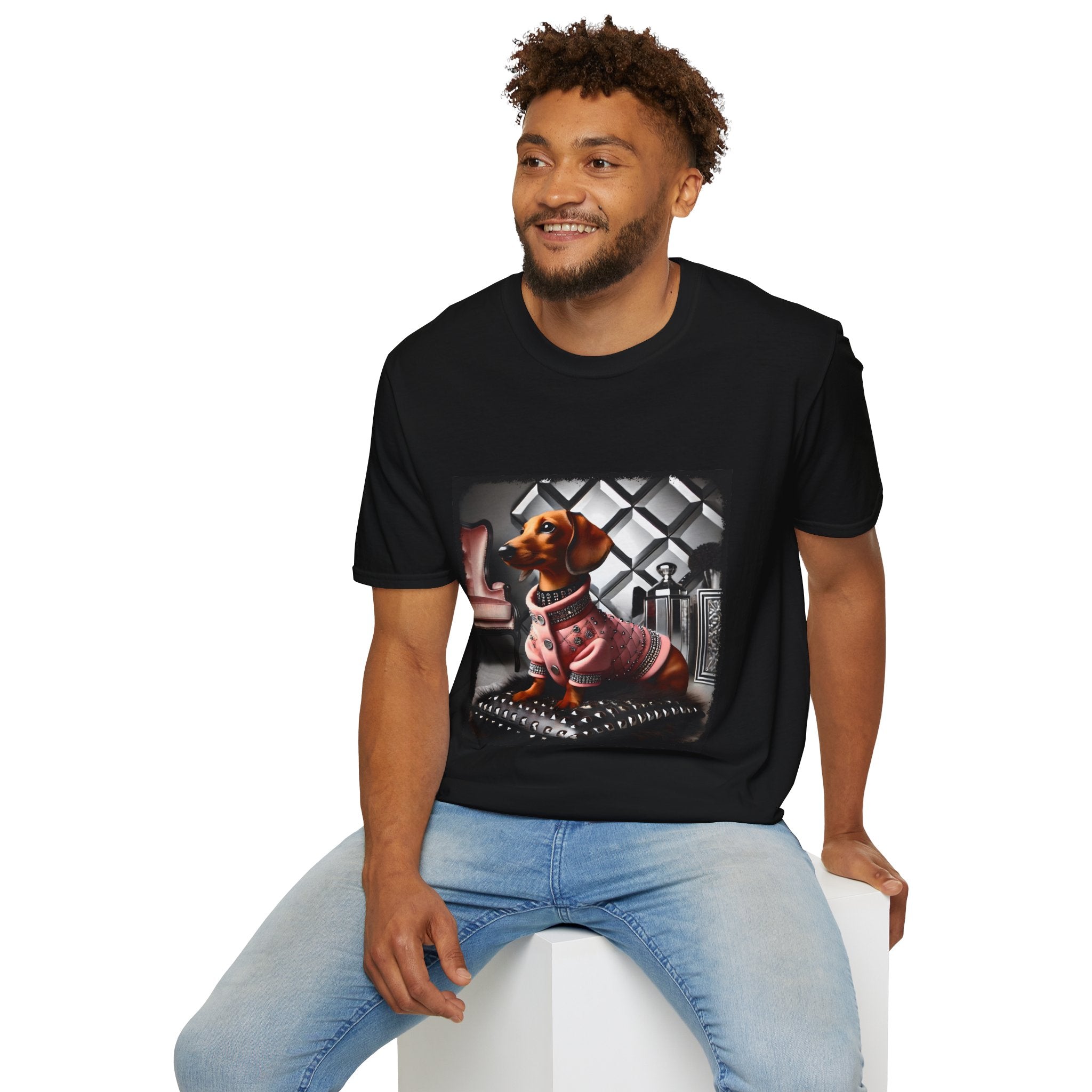 Dachshund Glam Icon | Unisex Dog T-Shirt