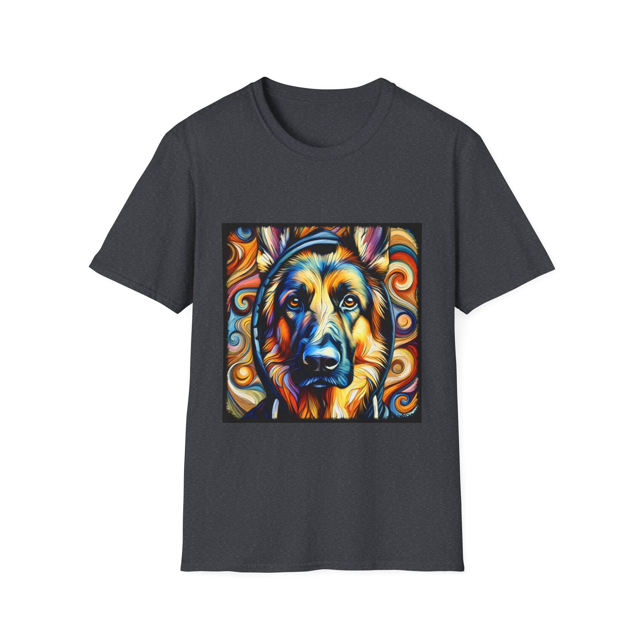 German Shepherd Relaxed Swirl | Unisex Dog T-Shirt